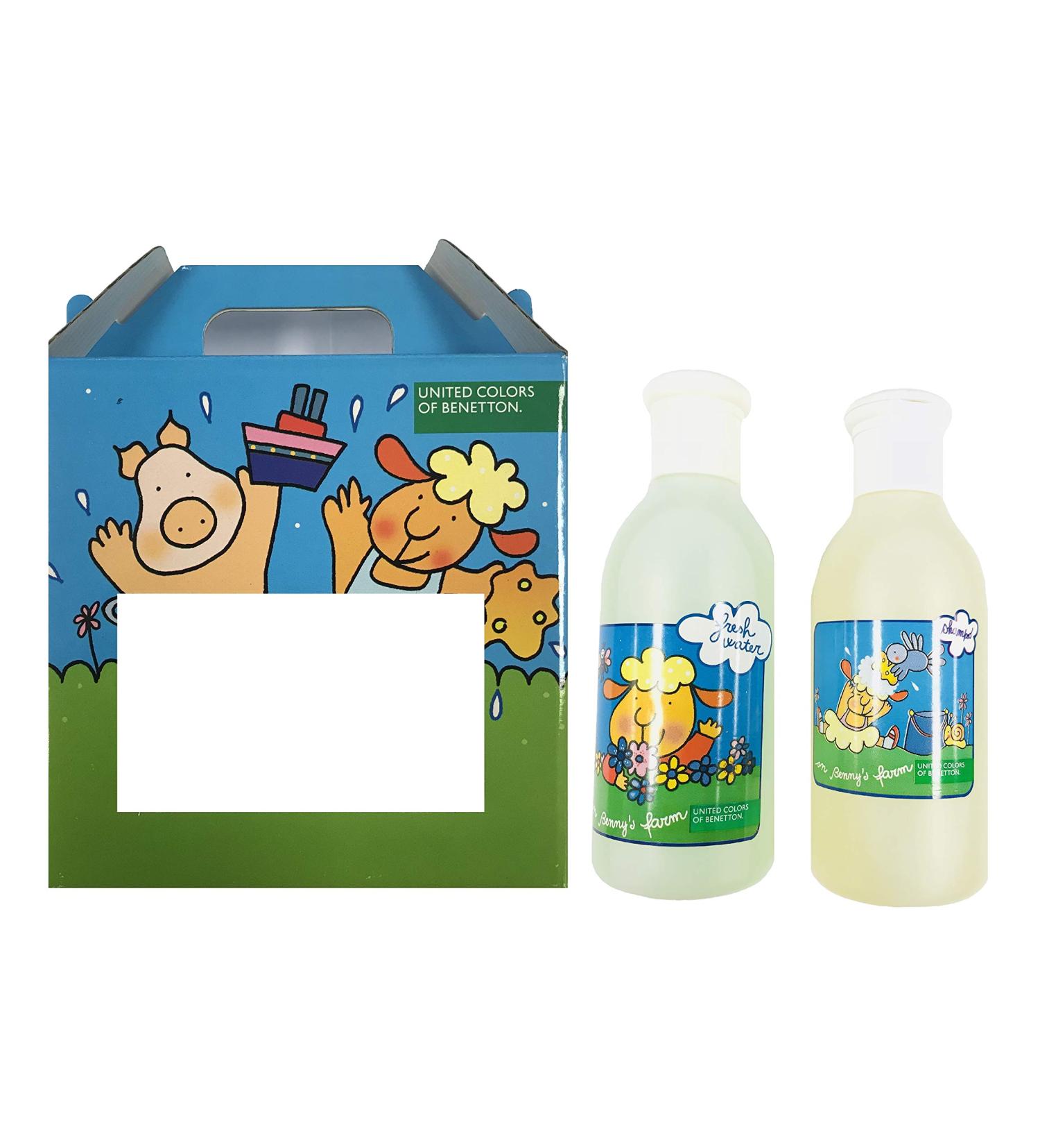 Benetton United Colors Of Benetton On Benny'S Farm Fresh Water 200Ml & Shampoo 200Ml Gift Set