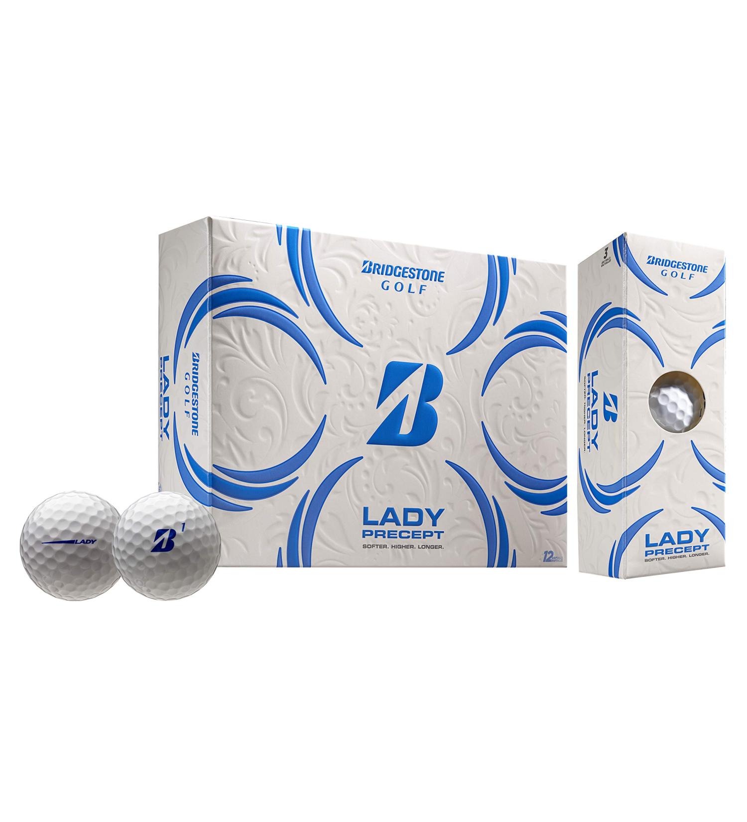 Bridgestone Golf 2021 Lady Precept White Golf Balls - 12 Pack - Buy Online on GoSupps.com