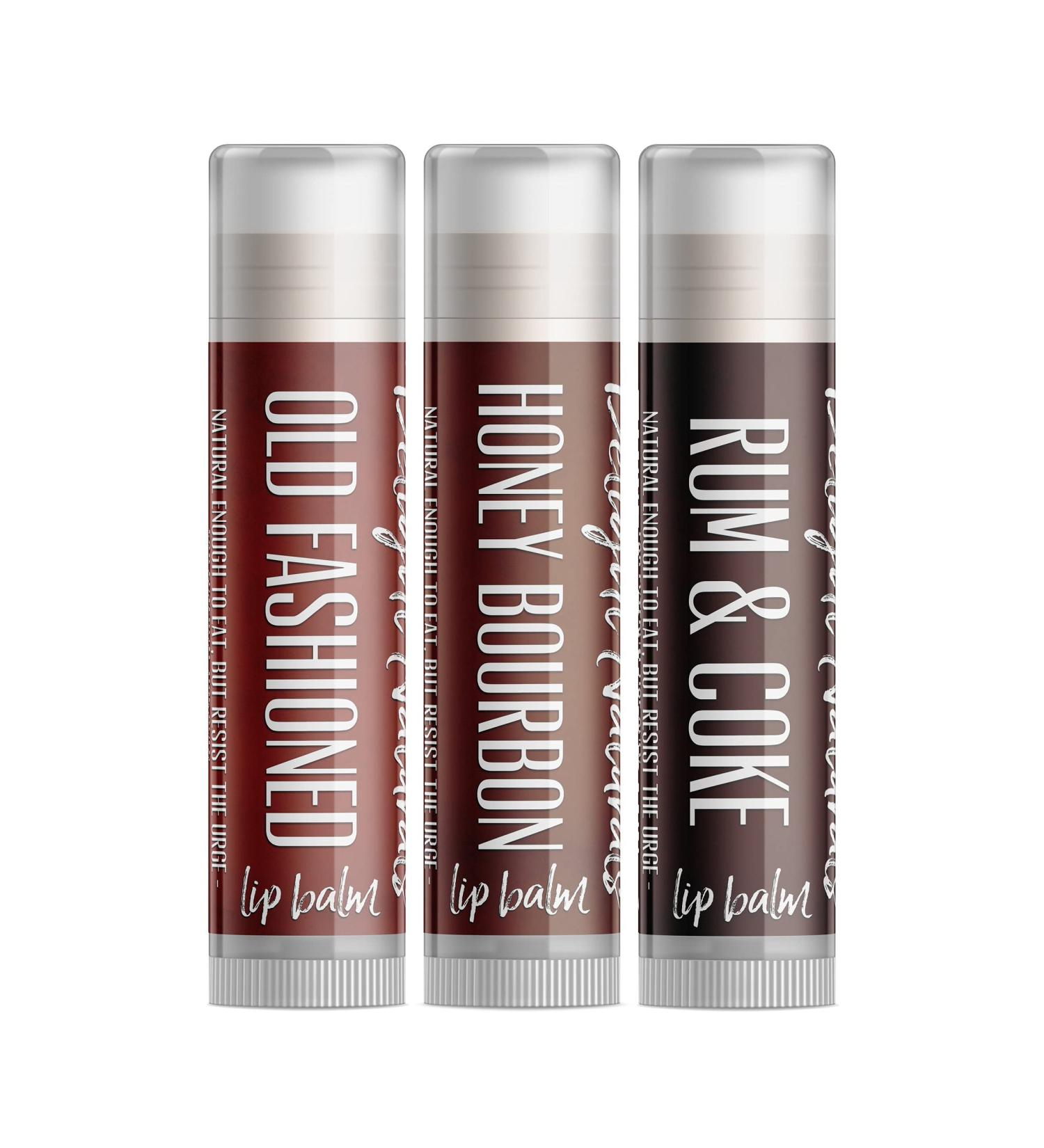 Dark Cocktails Lip Balm Gift Set | Old Fashioned Honey Bourbon Rum & Coke | Perfect for Lip Care Lovers - Shop Now - Buy Online on GoSupps.com