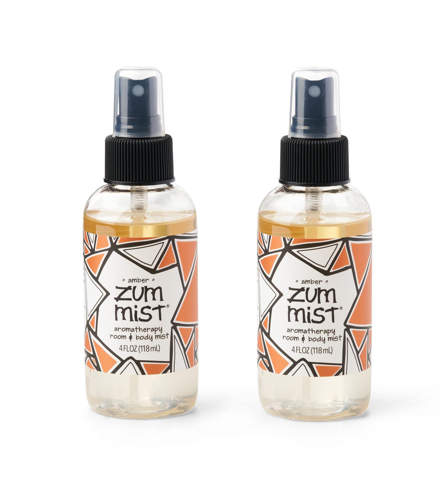 ZUM Zum Mist Aromatherapy Amber Room & Body Spray - 4 fl oz (118 ml) | Natural Fragrance - Buy Online on GoSupps.com