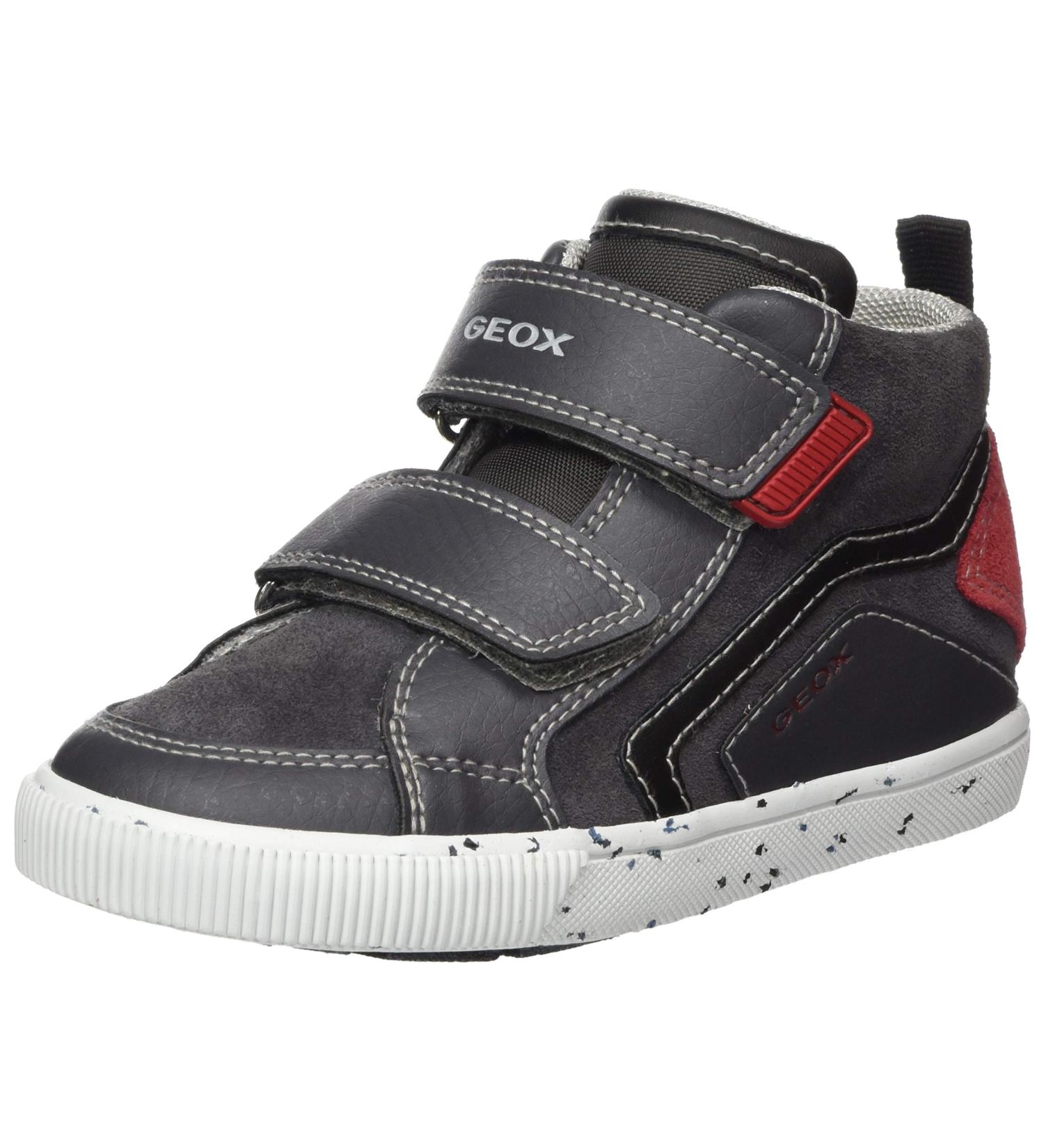 Geox B KILWI BOY C Baby Boy's Sneaker 7 UK - Dark Grey & Dark Red - Buy Online on GoSupps.com
