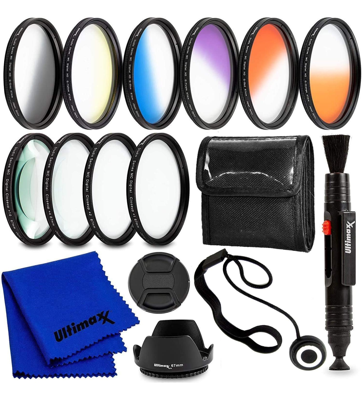 Ultimaxx 58MM Lens Filter Accessory Kit for Canon EOS 90D, 80D, Rebel T7i, T6i & More - Buy Online on GoSupps.com