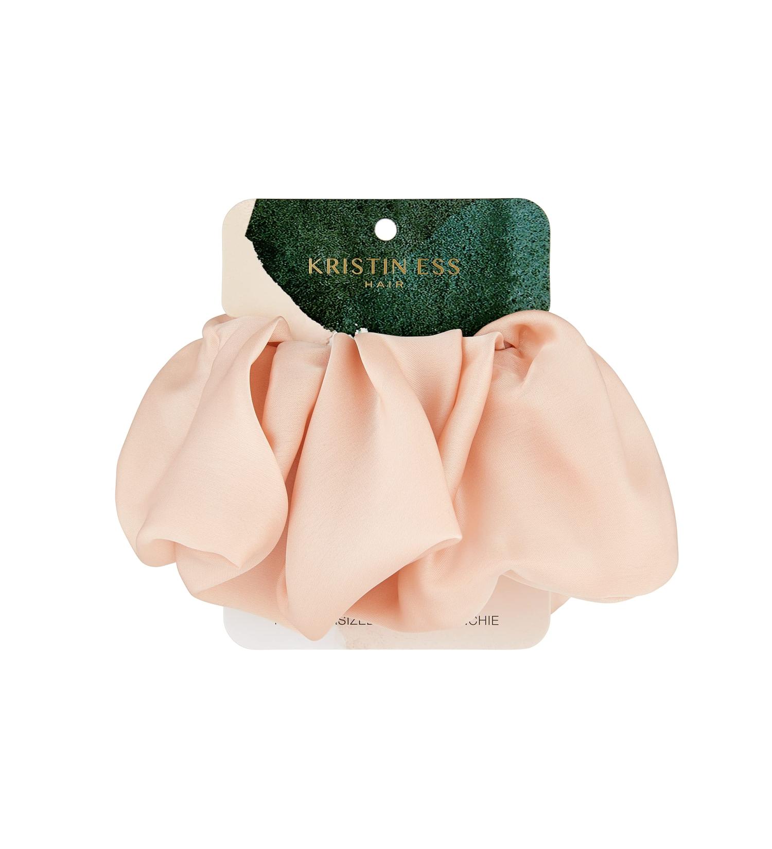 Kristin Ess The Oversized Satin Scrunchie - Blush
