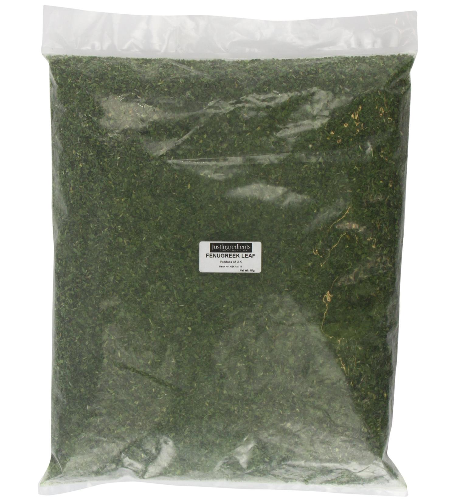 JustIngredients Essentials Fenugreek Leaves 1 kg - Buy Online on GoSupps.com
