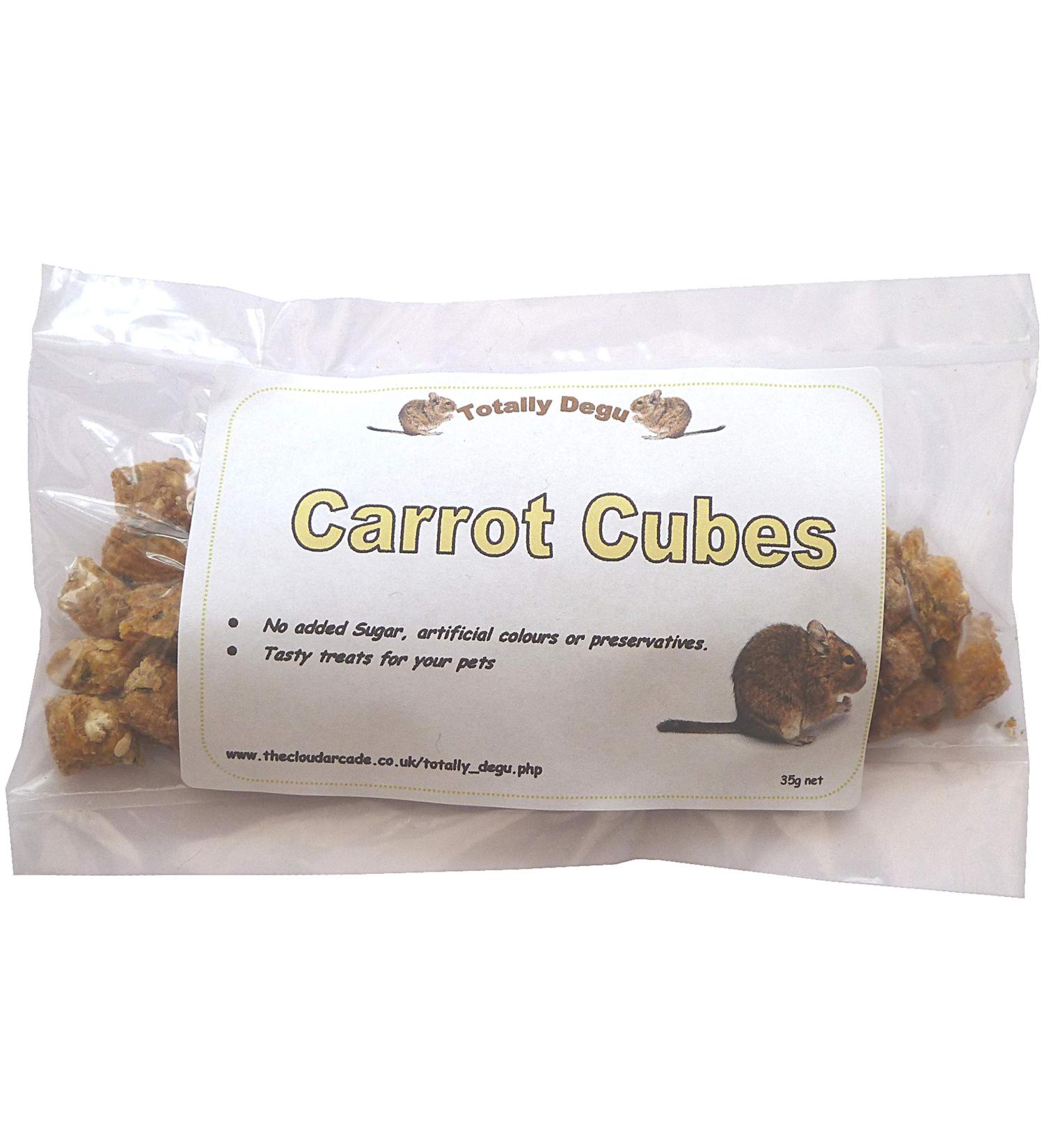 Good Degu Carrot Cubes- Degu treats 2-pack - Buy Online on GoSupps.com