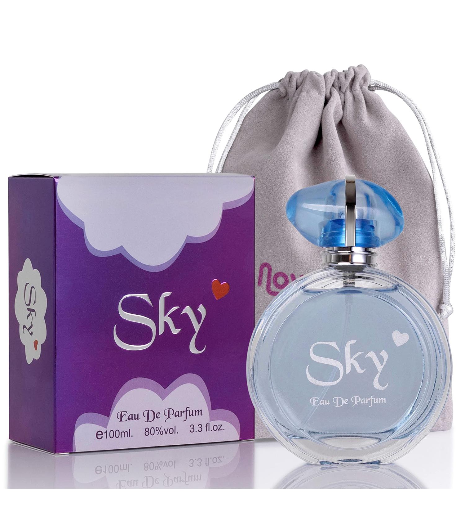 NovoGlow Sky for Women - 3.3 Fl Oz Eau De Parfum Spray - Long-Lasting Fruity Floral & Woody Scents Smell Sweet & Feminine All Day Includes Carrying Pouch Lovely Gift for Women on All Occasions - Buy Online on GoSupps.com