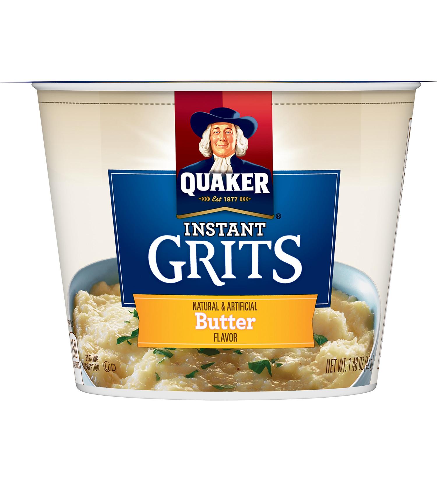 Quaker Instant Grits Butter 1.48 oz Cup - Pack of 1 - Buy Online on GoSupps.com