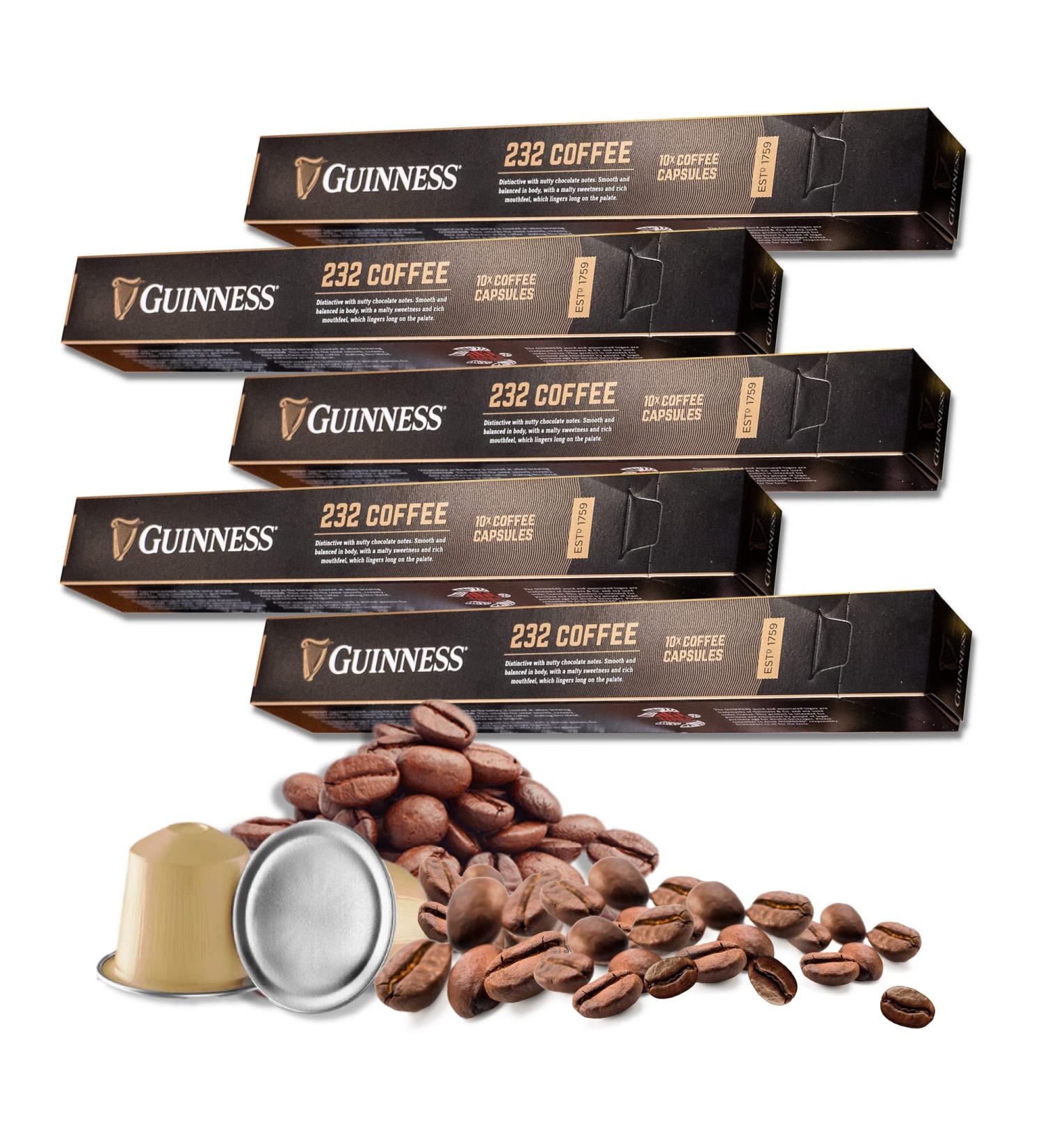 Guinness Coffee 232 Brew Capsules by Tiki Tonga Coffee Roasters (50 Capsules) - Buy Online on GoSupps.com