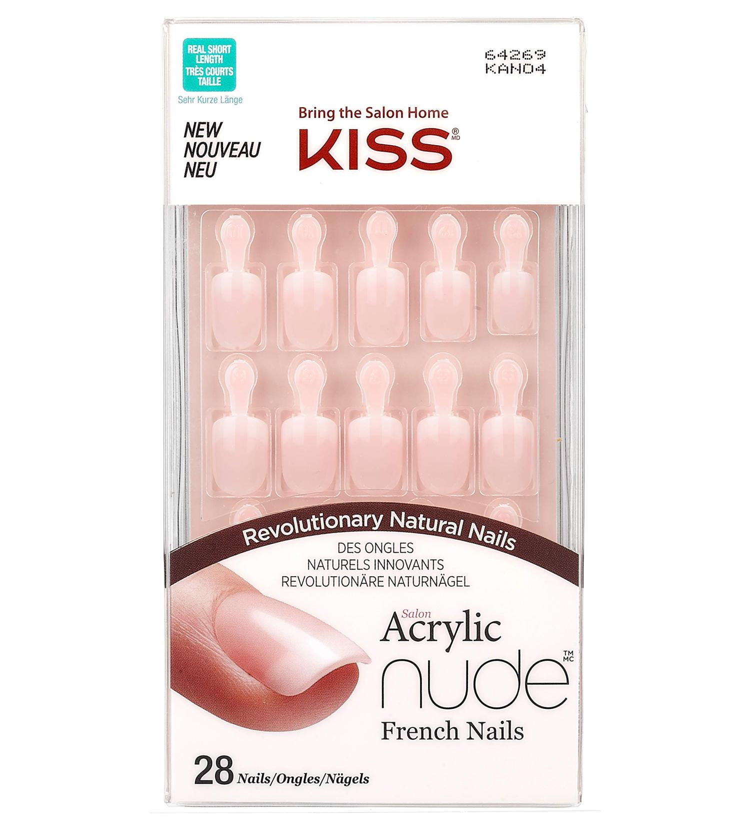 KISS Acrylic Nude French Nails - 64269 Serenity | Buy Online & Ship Internationally - Buy Online on GoSupps.com