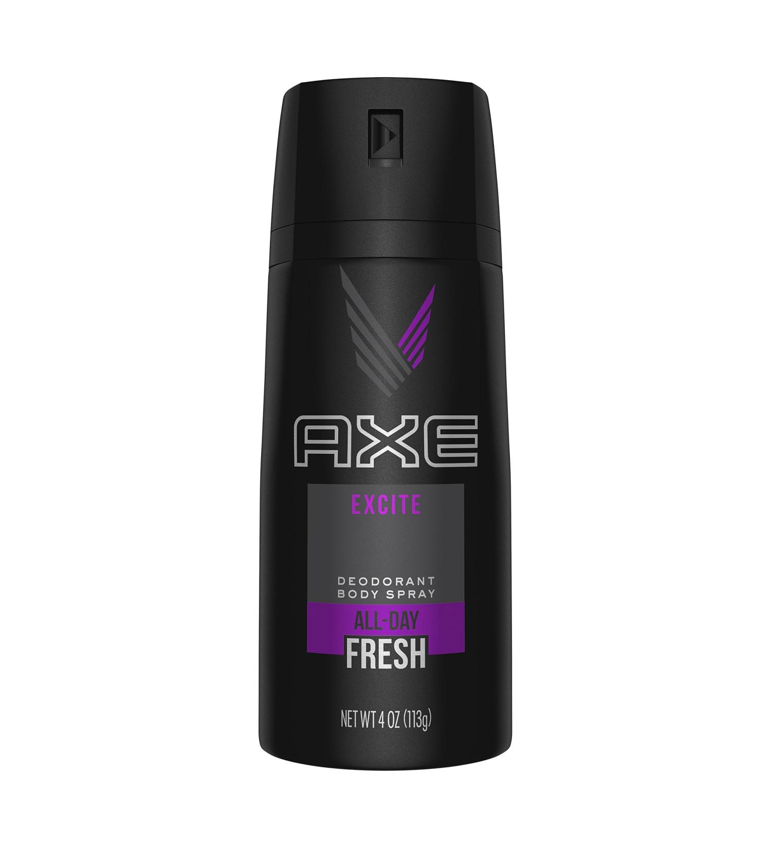 AXE Excite Body Spray for Men 4 oz (Pack of 3) - Long-lasting Scent for all-day freshness - Buy Online on GoSupps.com