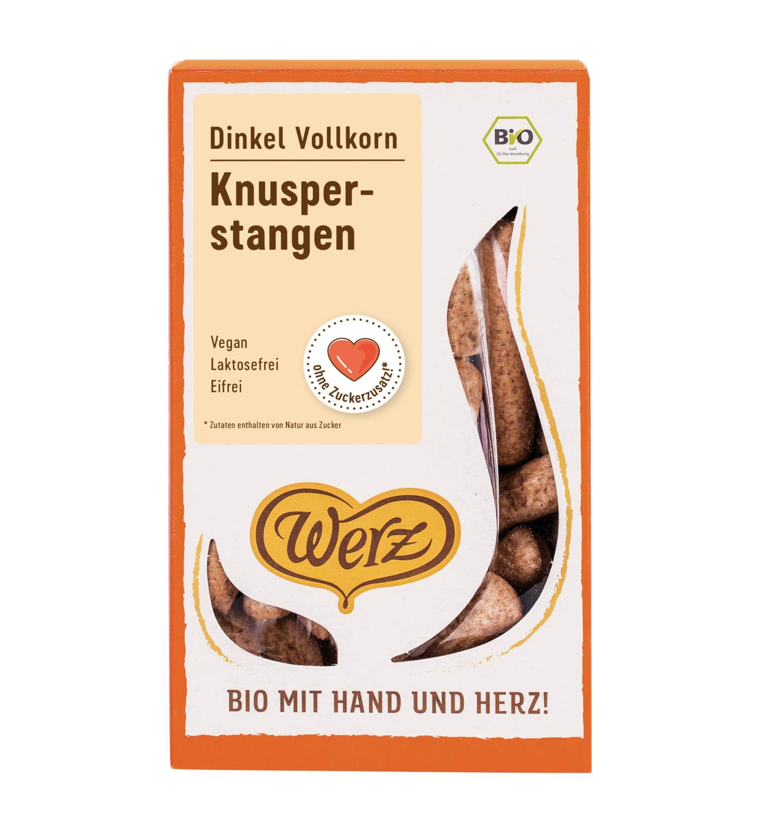 Werz Spelt Crunchy Sticks unsweetened wholemeal biscuits 125 g