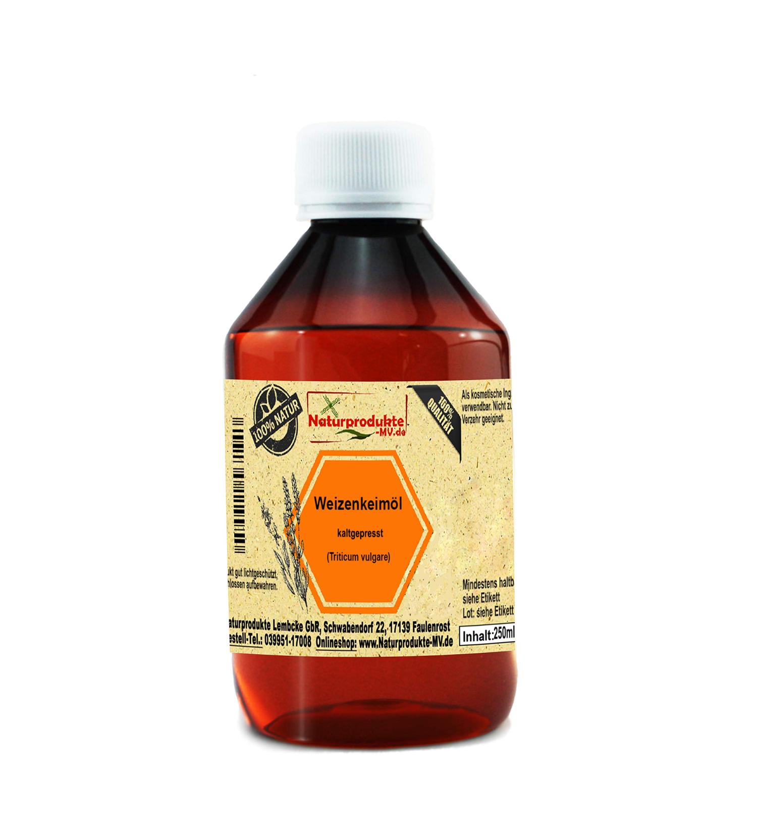 Wheat germ oil cold pressed (250 ml) Wheat germ oil
