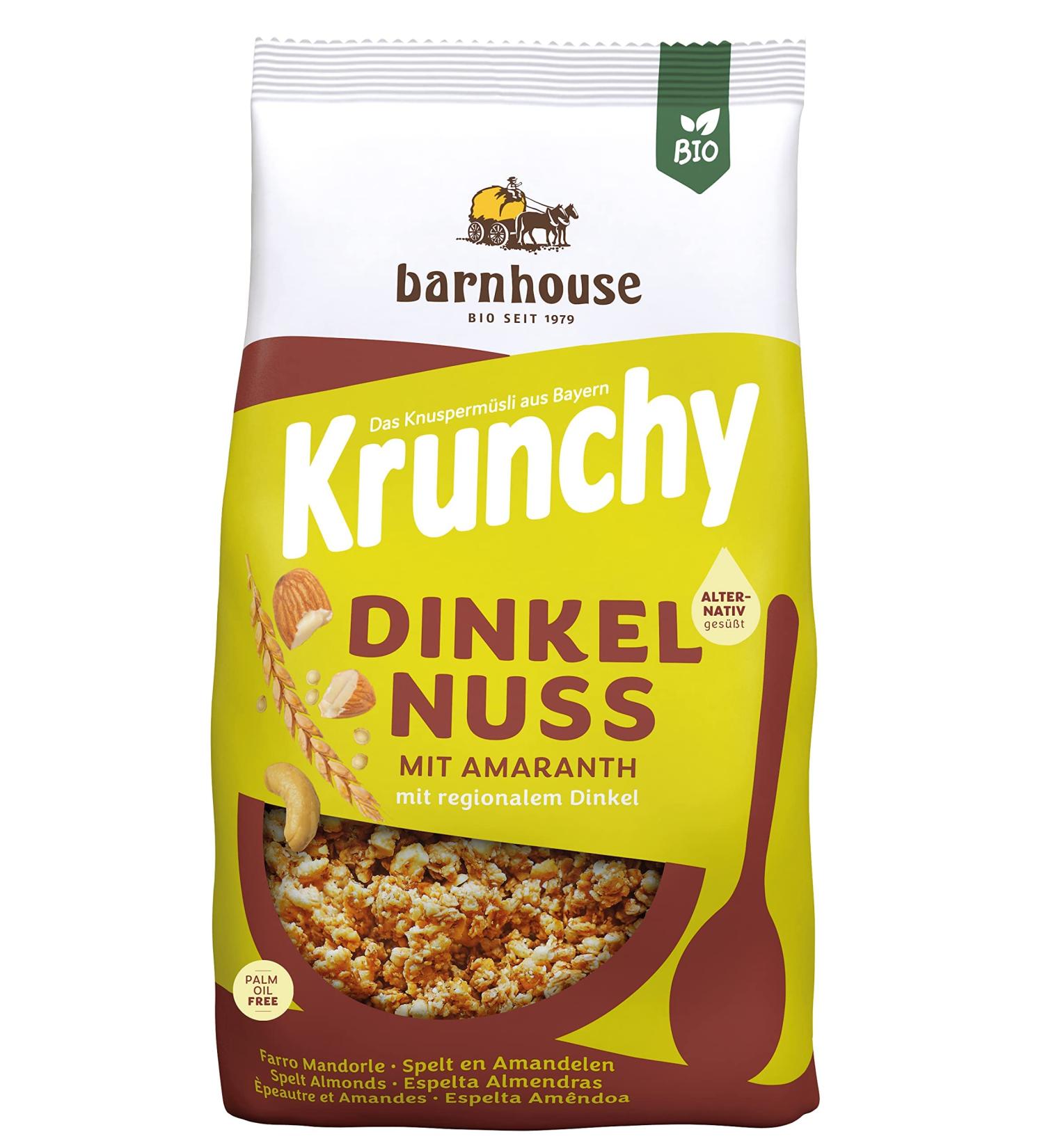 barnhouse-krunchy-Krunchy amaranto-espelta and Nuts 1 x 375 gr - Buy Online on GoSupps.com
