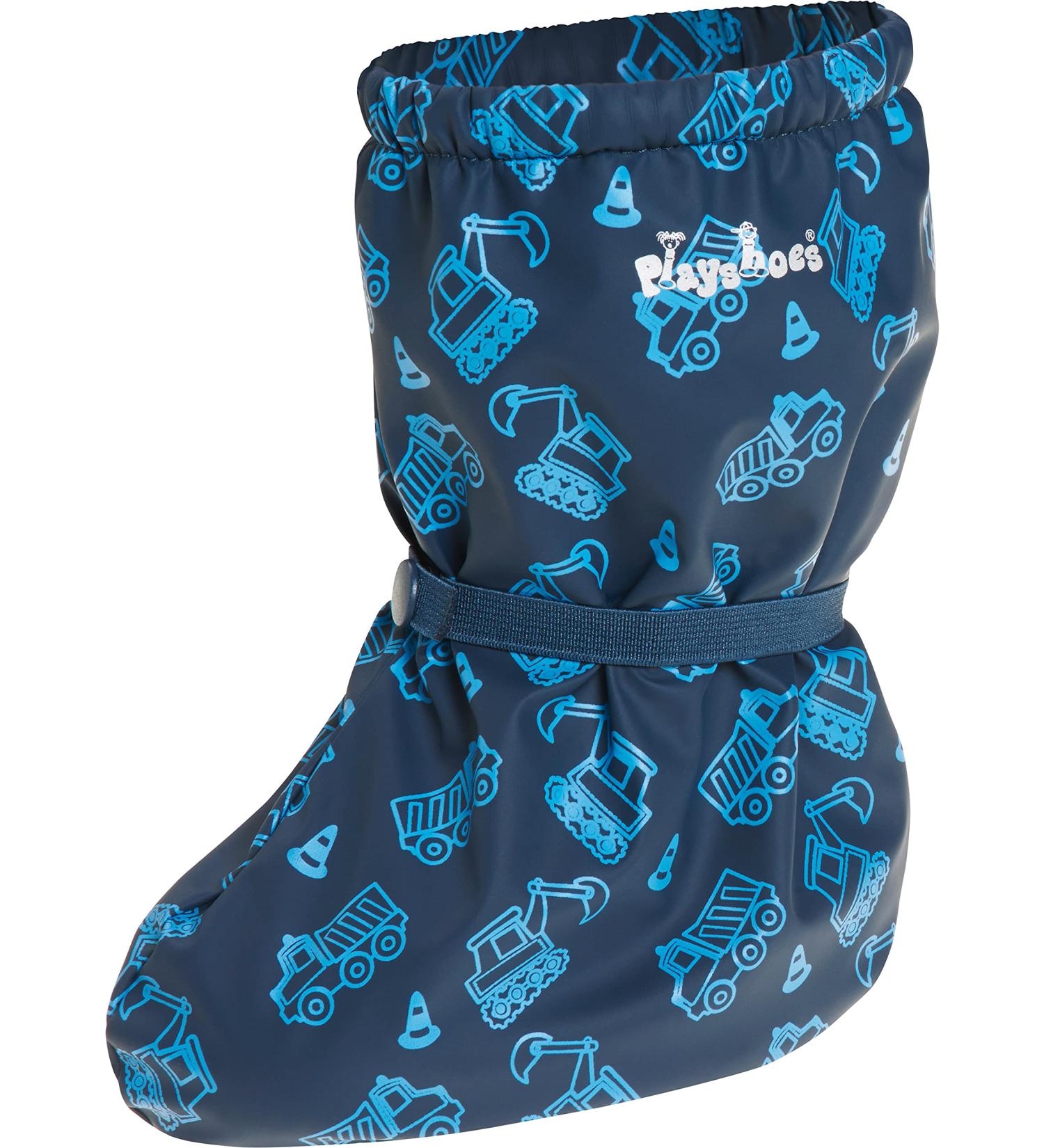 Playshoes Kid's Waterproof Footies with Fleece Lining - Marine Building Site - Small - Buy Online on GoSupps.com