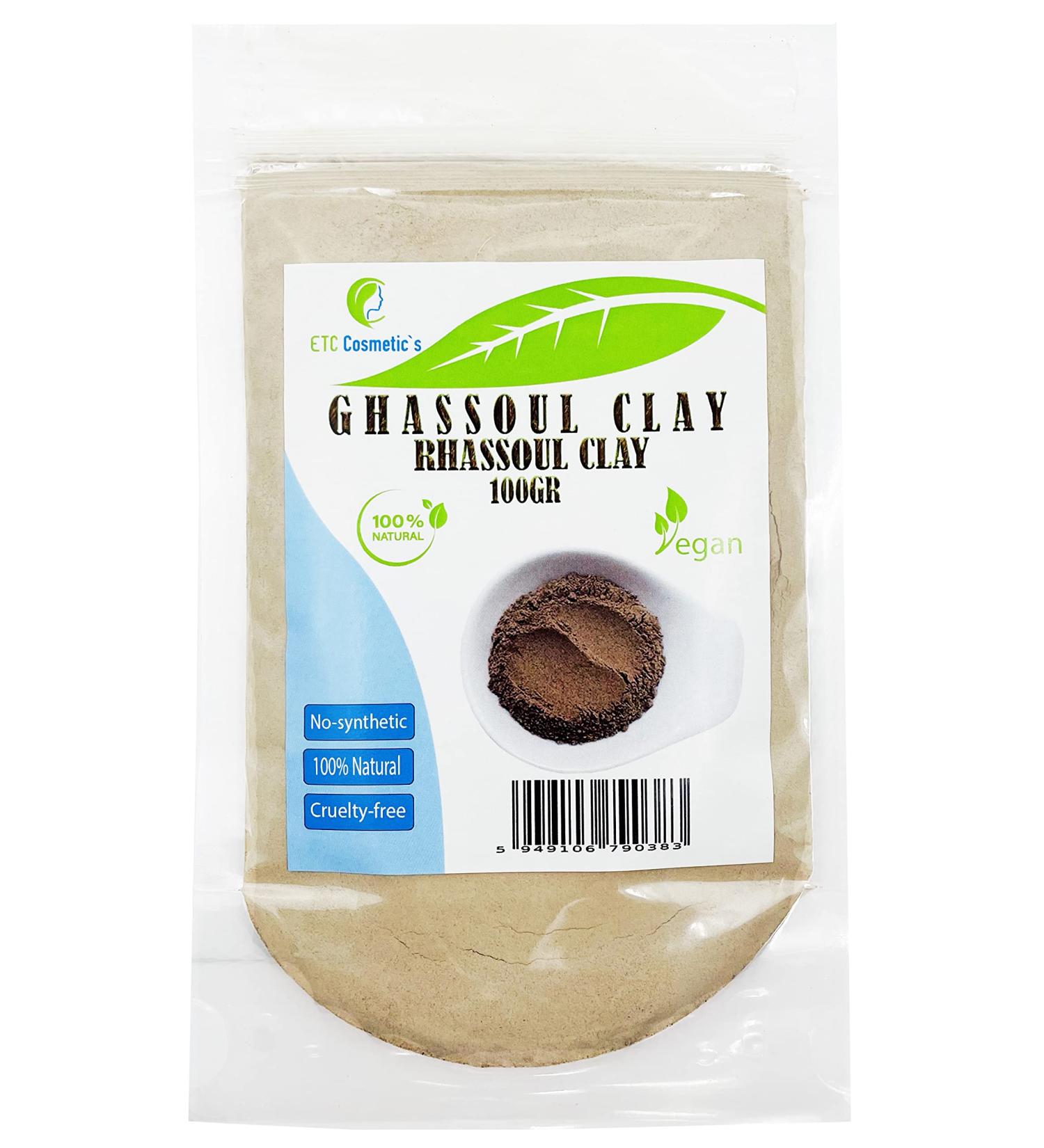 Buy Ghassoul (Rhassoul-Ton) 100g - Natural Lava Clay for Skin & Hair | Gentle Cleansing & Rejuvenating Properties - Shop Internationally - Buy Online on GoSupps.com