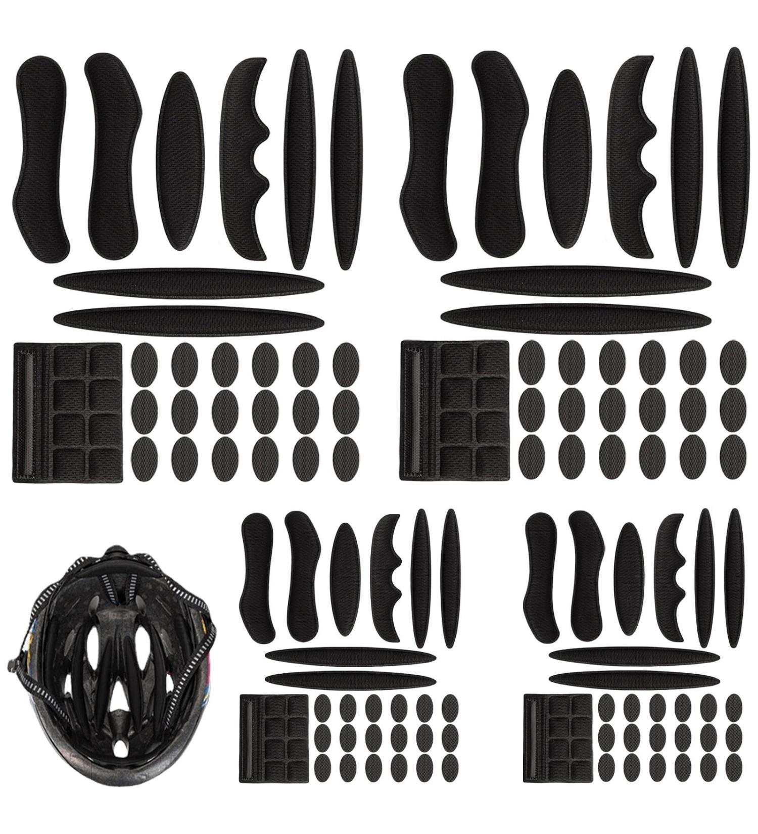 Universal Helmet Pad Foam Set | Cushions & Replacement Interior Lining for Anti-Collision Protection - 4 Pieces - Buy Online on GoSupps.com