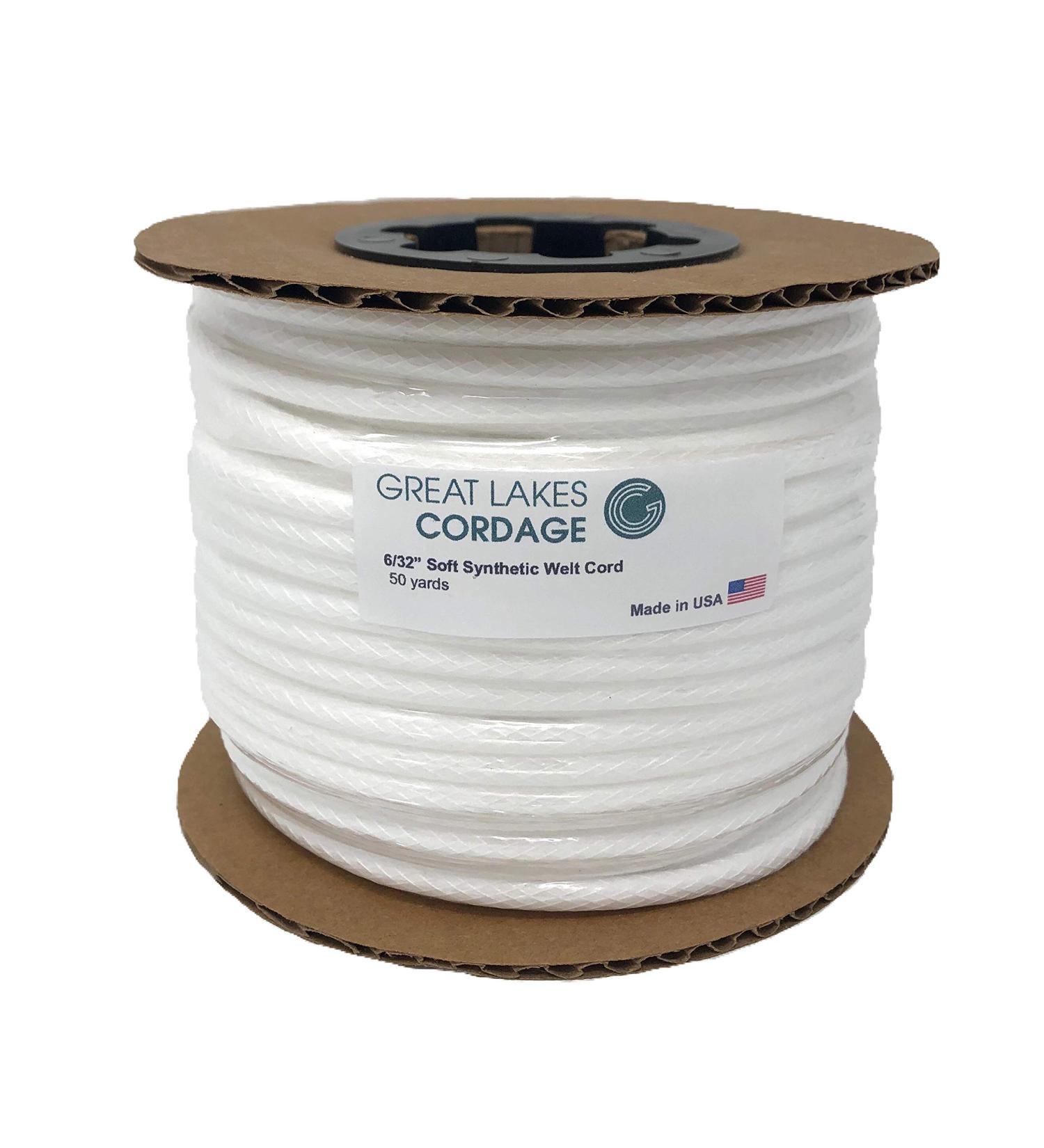 Soft Synthetic Upholstery Welt Cord  Braided #1 6/32" - 50 Yards - Buy Online on GoSupps.com