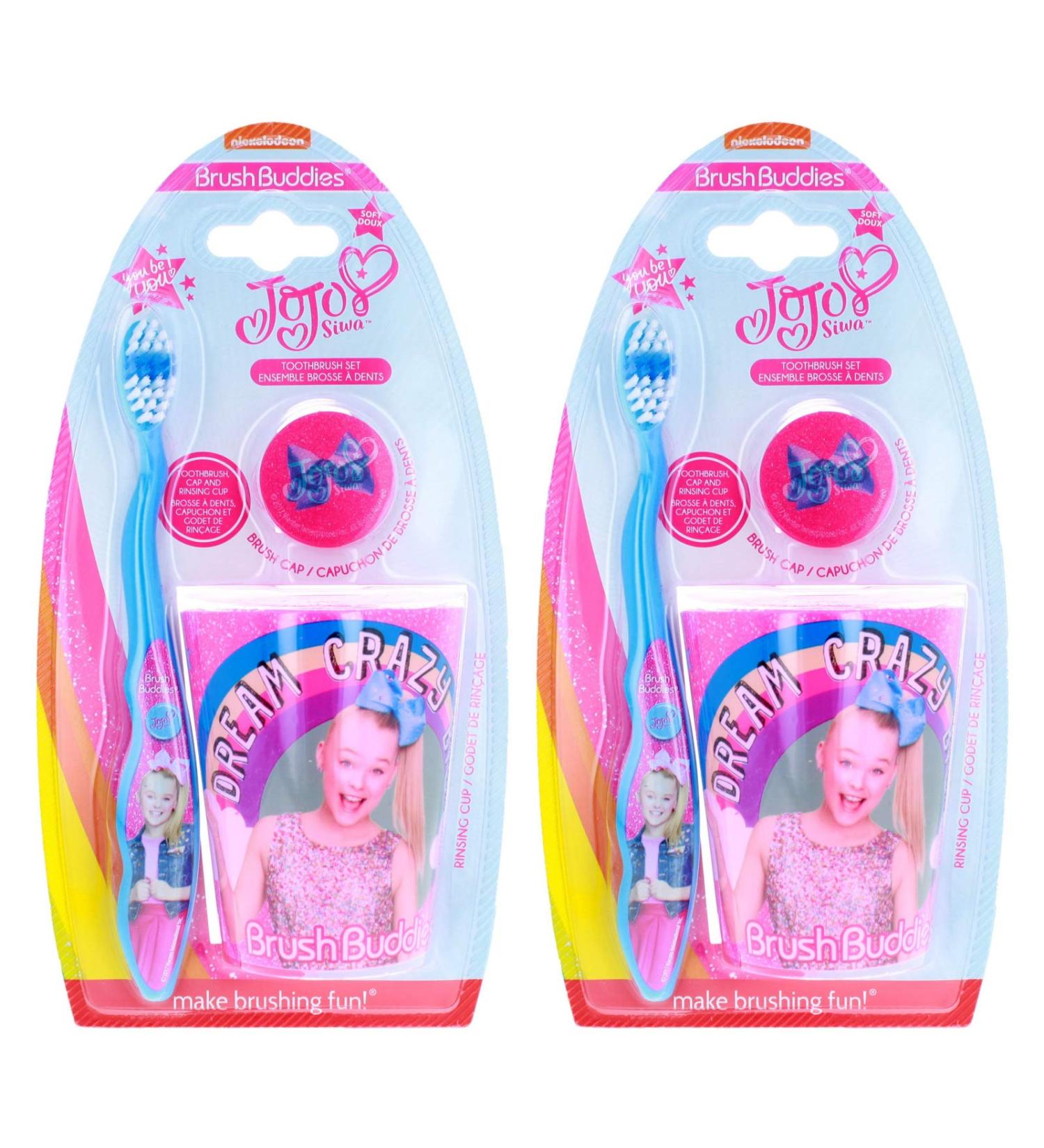 4SGM JoJo Pink Toothbrush Set 2-Pack - Kids' Soft Bristle Toothbrushes - Buy Online on GoSupps.com