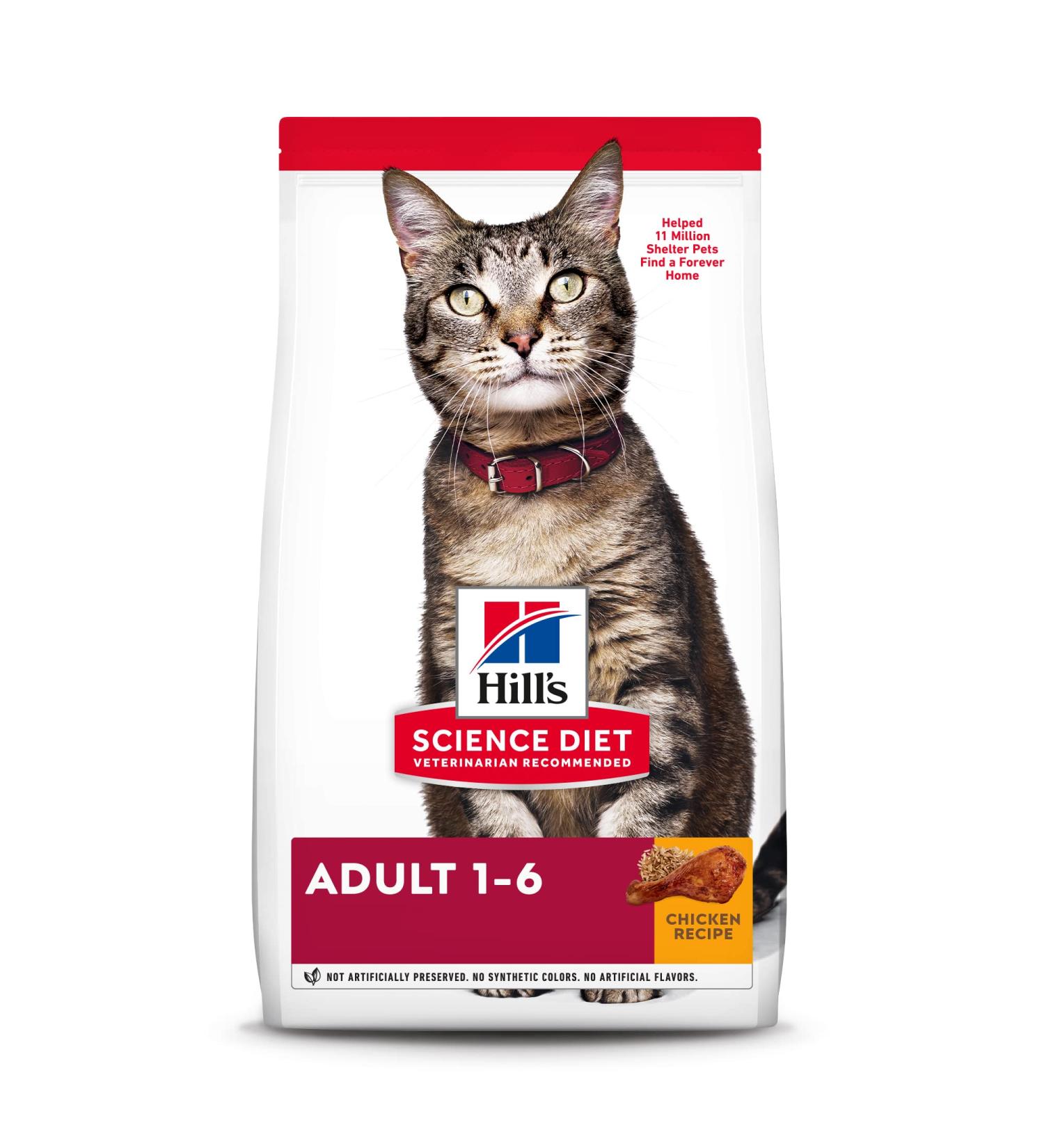 Hill's Science Diet Adult Chicken Recipe Dry Cat Food 7 lb - Pack of 1 - Buy Online on GoSupps.com