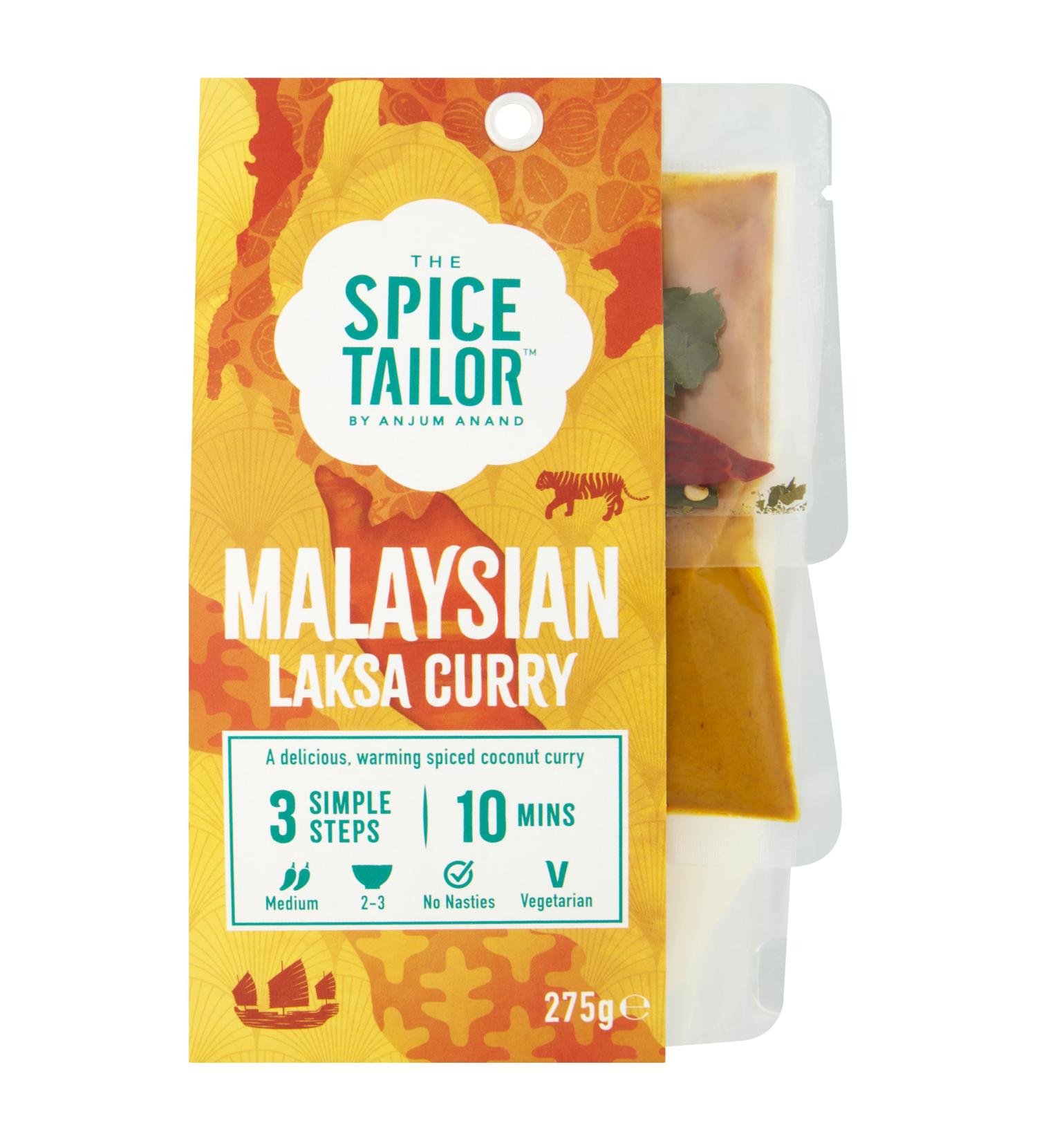 The Spice Tailor Asian Curry Sauce Kits Malaysian Laksa Curry 275 g Packet (Pack of 1) - Buy Online on GoSupps.com