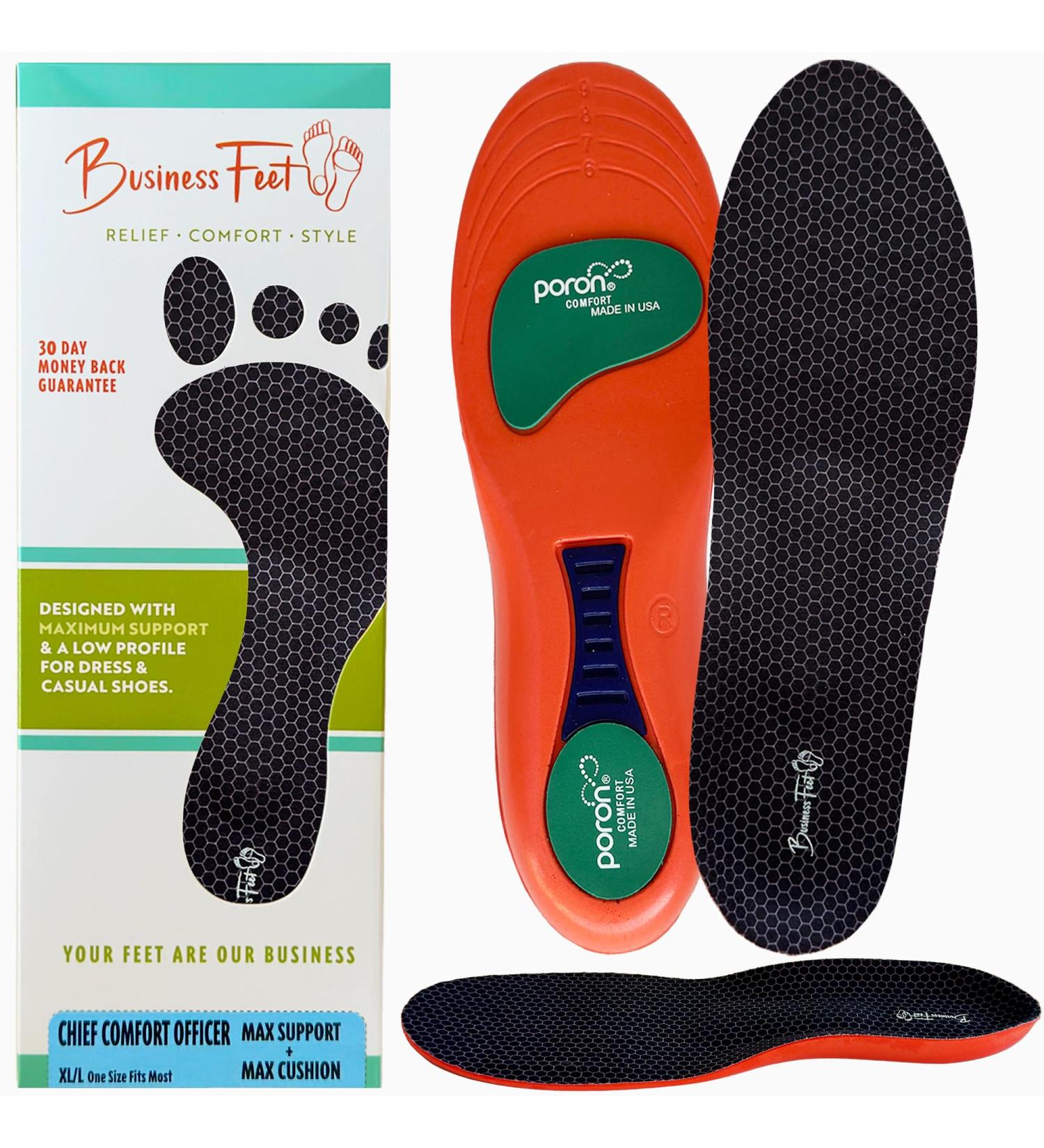 CEO of Comfort Insoles for 200+ Lbs | Heavy Duty Max Cushion Orthotics | Best Foot Pain Relief for All Shoes & Arches | XL/L (Men's 11.5-14 Women's 12.5-15 - Buy Online on GoSupps.com