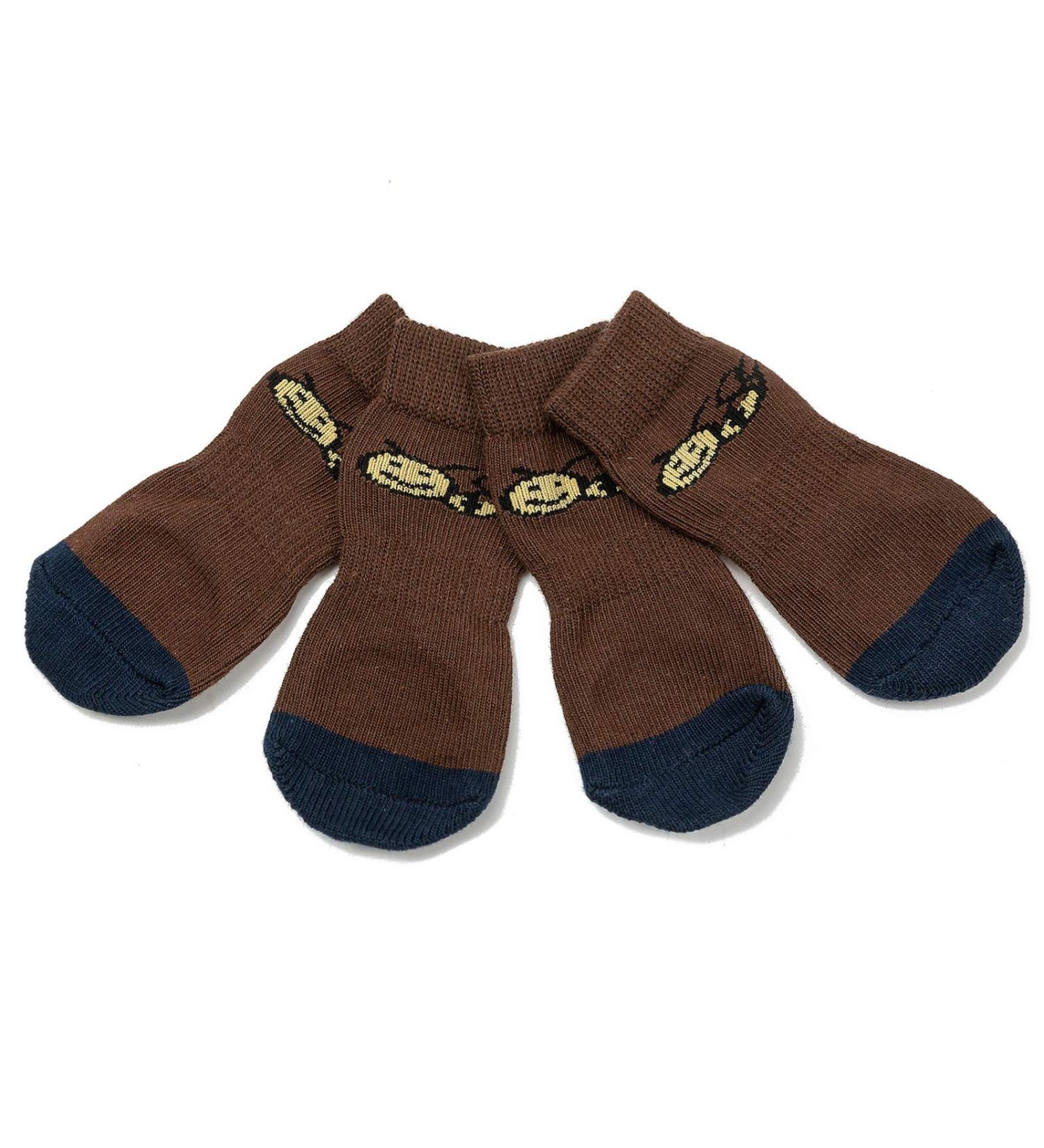 Pet Heroic Indoor Anti-Slip Socks for Dogs & Cats - 6 Sizes S to 3XL - Silicone Gel Paw Protection & Traction - Buy Online on GoSupps.com