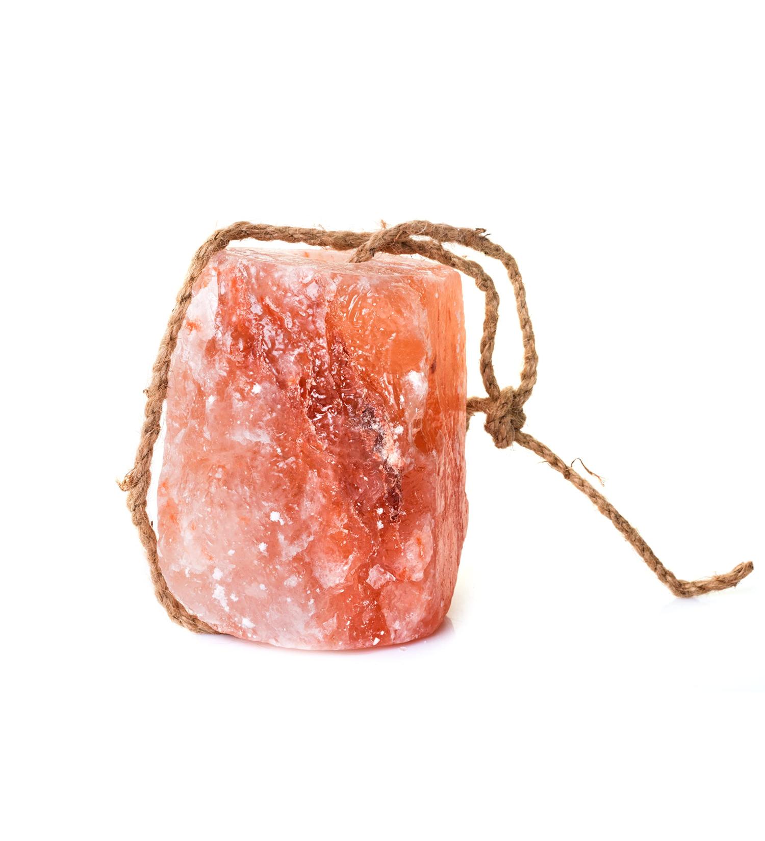  NaturGut Crystal Salt Lickstone with Cord 1.4kg from Himalayan Promontory - Buy Online on GoSupps.com