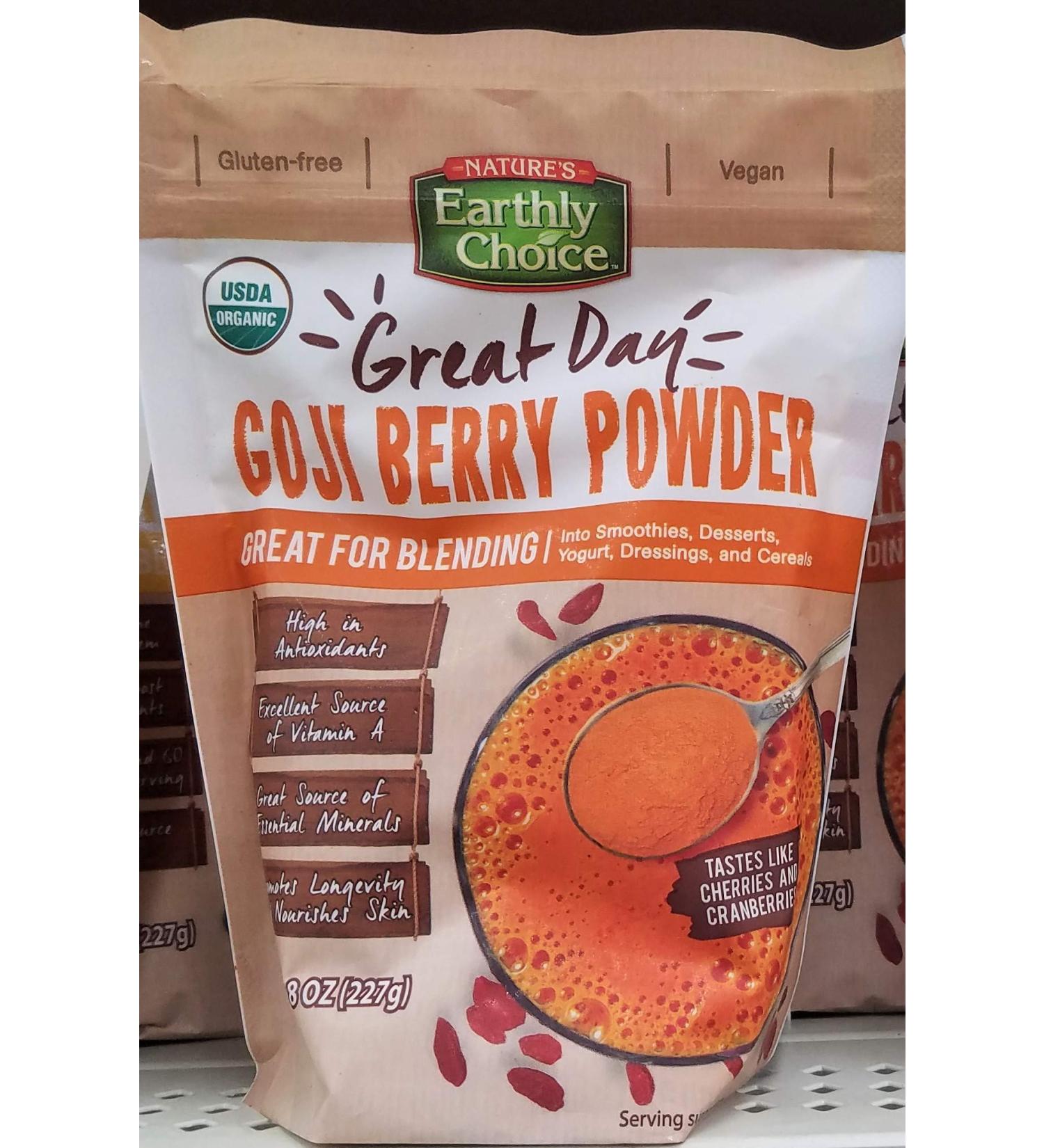 Nature's Earthly Choice Antioxidant Powder 8 Ounce (Goji Berry Powder)