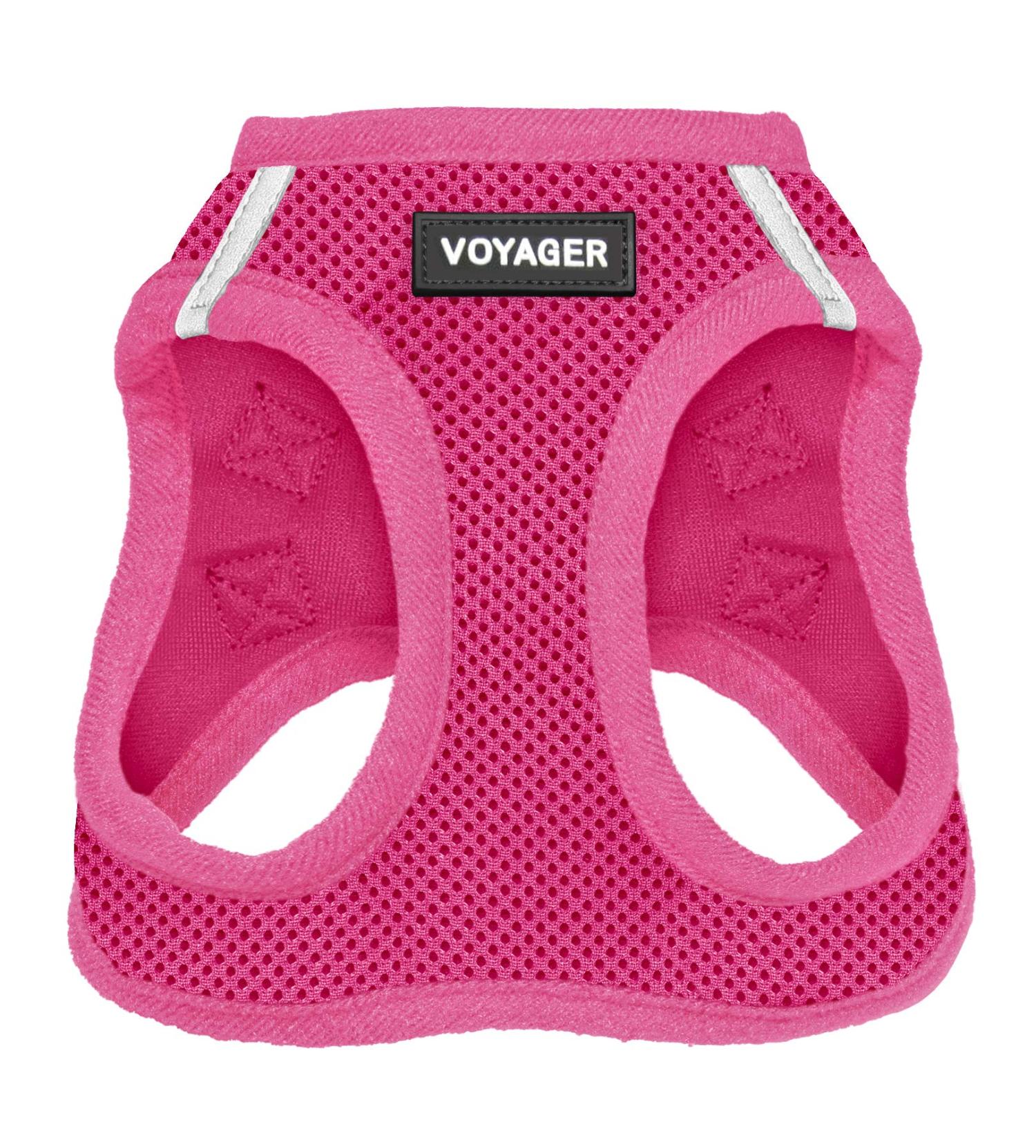 Best Pet Supplies Voyager Mesh Harness & Leash Combo XS/S (Chest 14.5-16) Fuchsia - Reflective Leash, Neoprene Handle - All Weather Harness for Small, Medium, Large Breed Puppies - Red - Buy Online on GoSupps.com