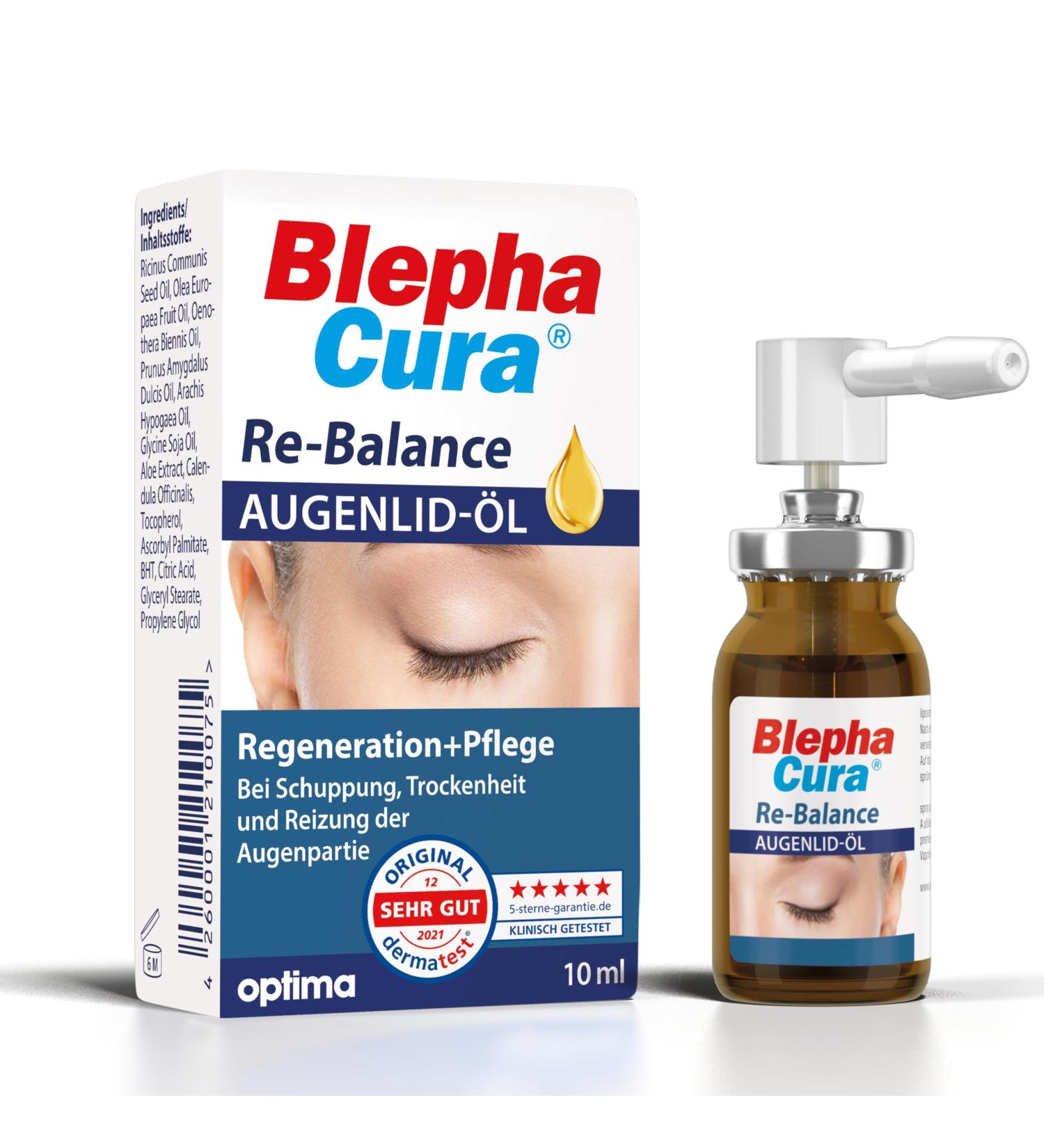 Blephacura Re-Balance Eyelid Oil 10ml - Aloe Vera Extracts for Gentle Care of Dry & Irritated Eyelids | International Shipping - Buy Online on GoSupps.com