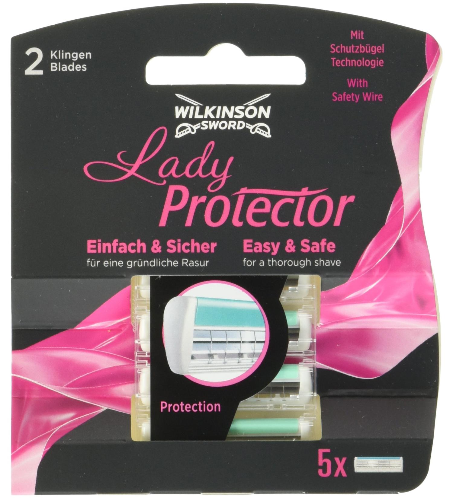 Wilkinson Sword Lady Protector Razor Blades for Women - 5 Pack | Buy Internationally - Buy Online on GoSupps.com