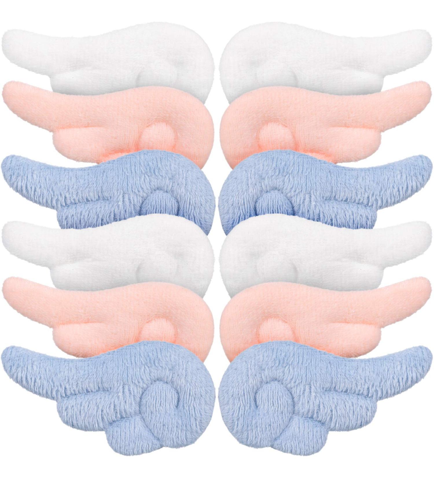 6 Pairs Angel Wing Plush Hair Clips - Non Slip Hair Barrettes for Women - Christmas Cartoon Hairpins - Kawaii Cosplay Accessories (White Pink and Light Blue) - Buy Online on GoSupps.com