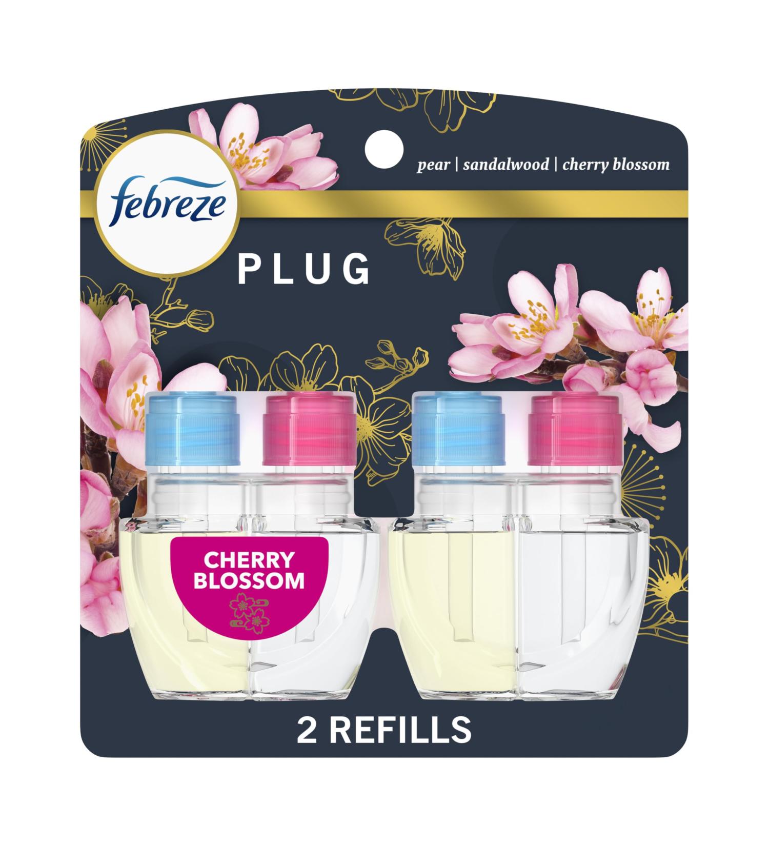 Febreze Odor-Fighting Fade Defy PLUG Air Freshener Cherry Blossom 25.7ML. Oil Refill 2 Count - Buy Online on GoSupps.com