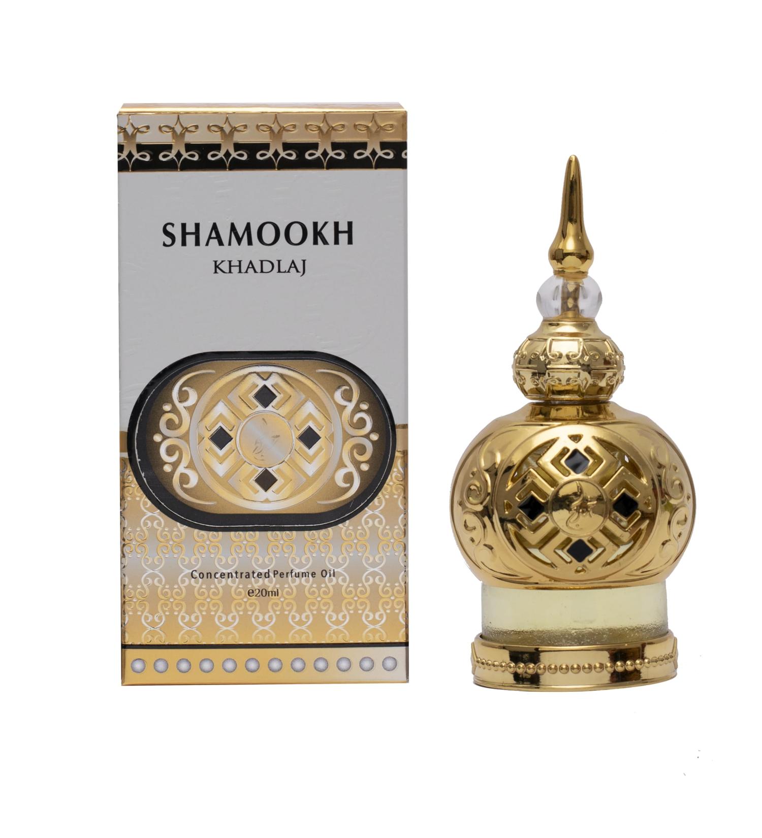 KHADLAJ PERFUMES Shamookh Gold Concentrated Perfume Oil 0.67 Ounce (Unisex) - Buy Online on GoSupps.com