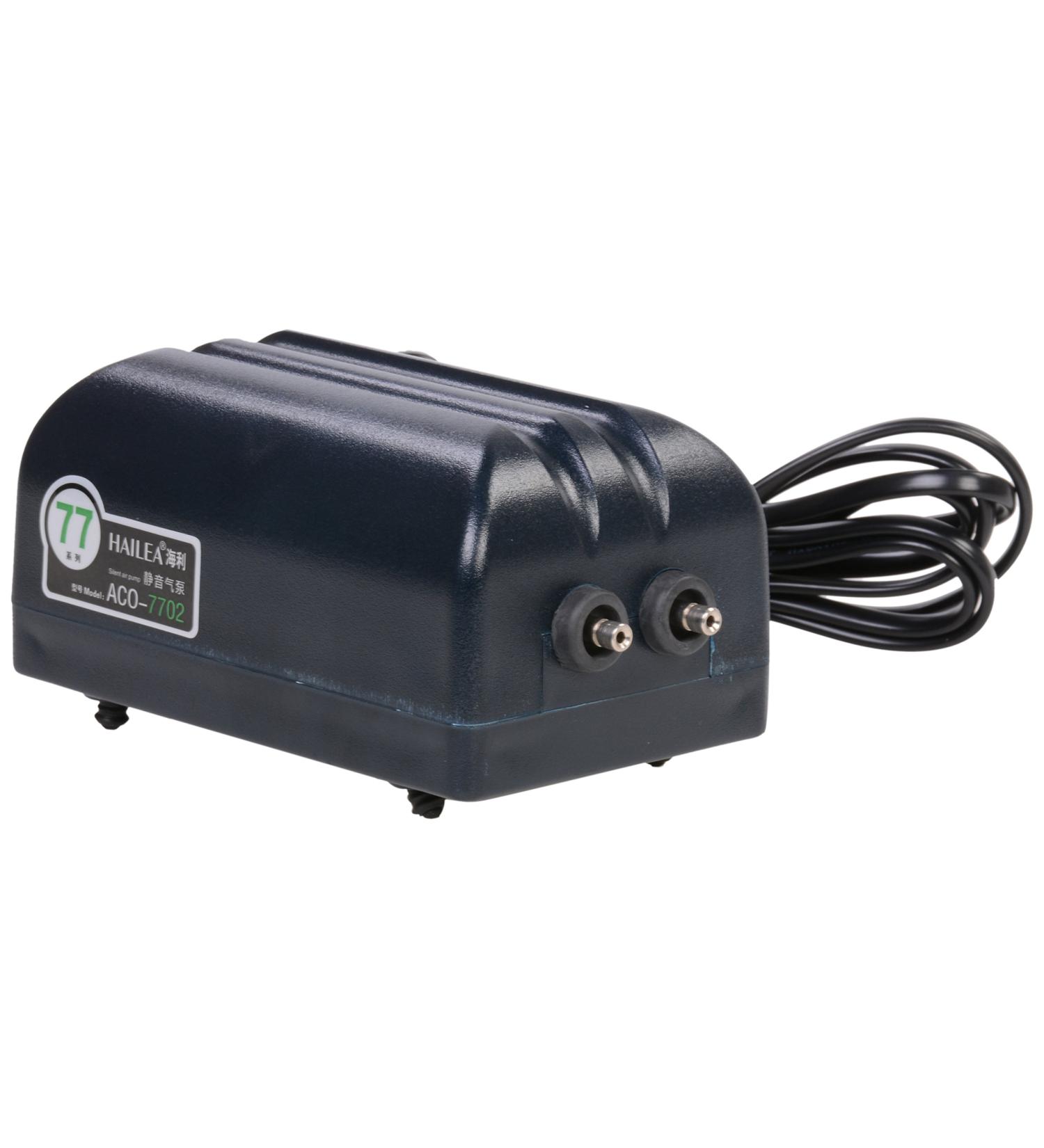 Hailea air pump Aco 7702 4.5Watt 2x 4l/m max. pressure 1.5m 4.5 Watt