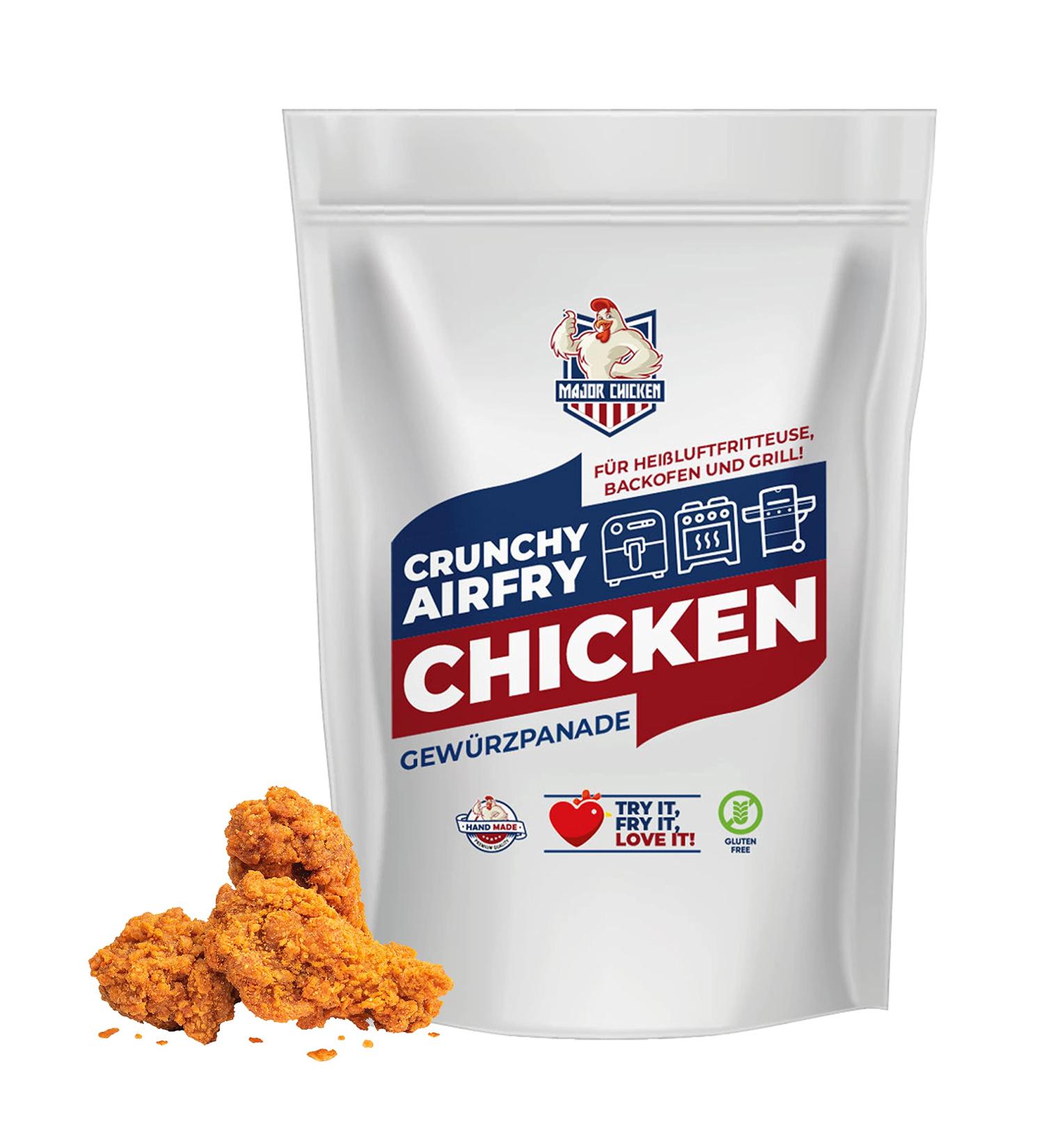 Crunchy Airfry Chicken Spice Panade 200g - Original Fried Chicken Taste for Air Fryer Oven & Grill - Fat-Free Breadcrumbs - Buy Online on GoSupps.com