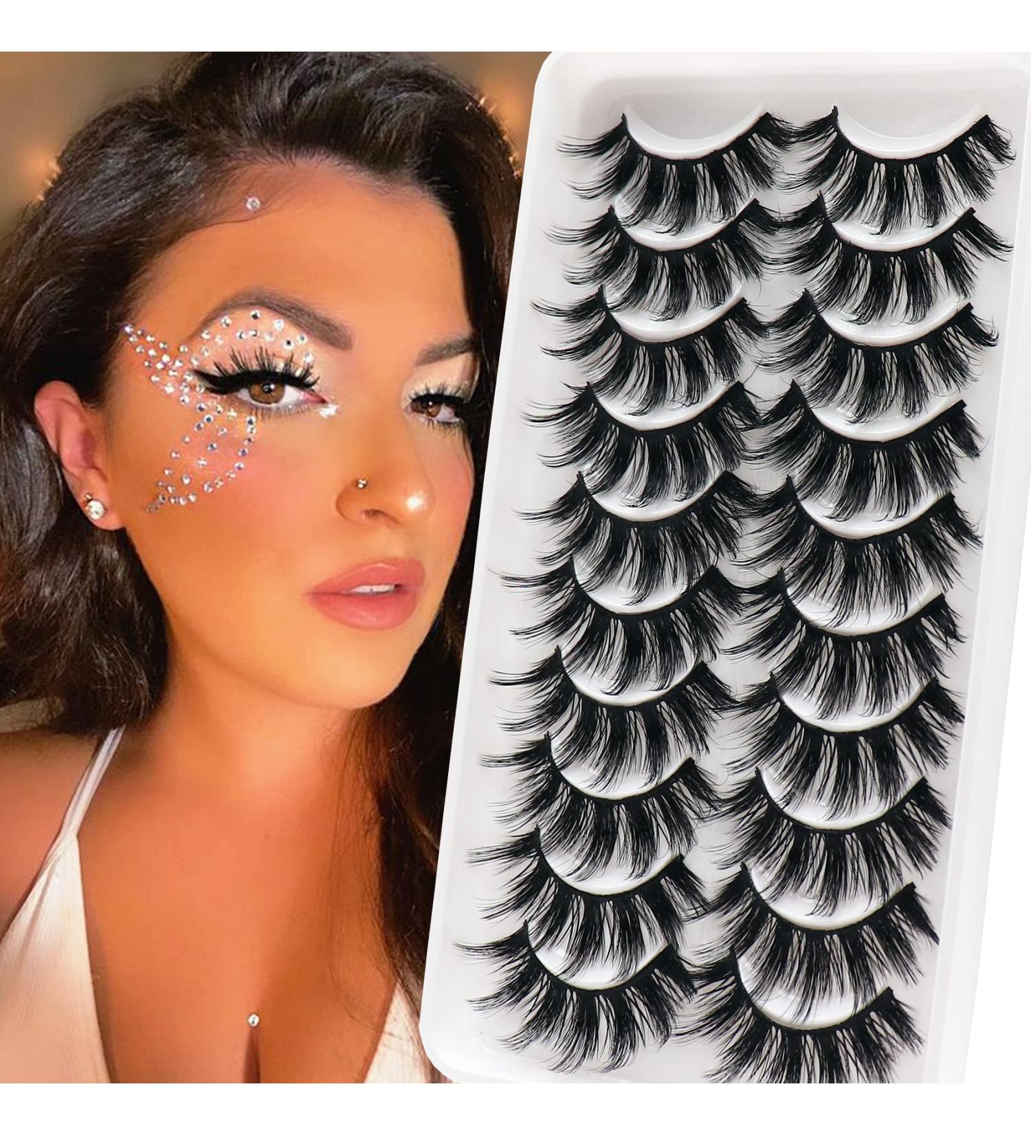Losha Lashes Natural Look Fluffy Faux Mink 3D07 False Eyelashes - Reusable 10 Pairs Pack - Buy Online on GoSupps.com
