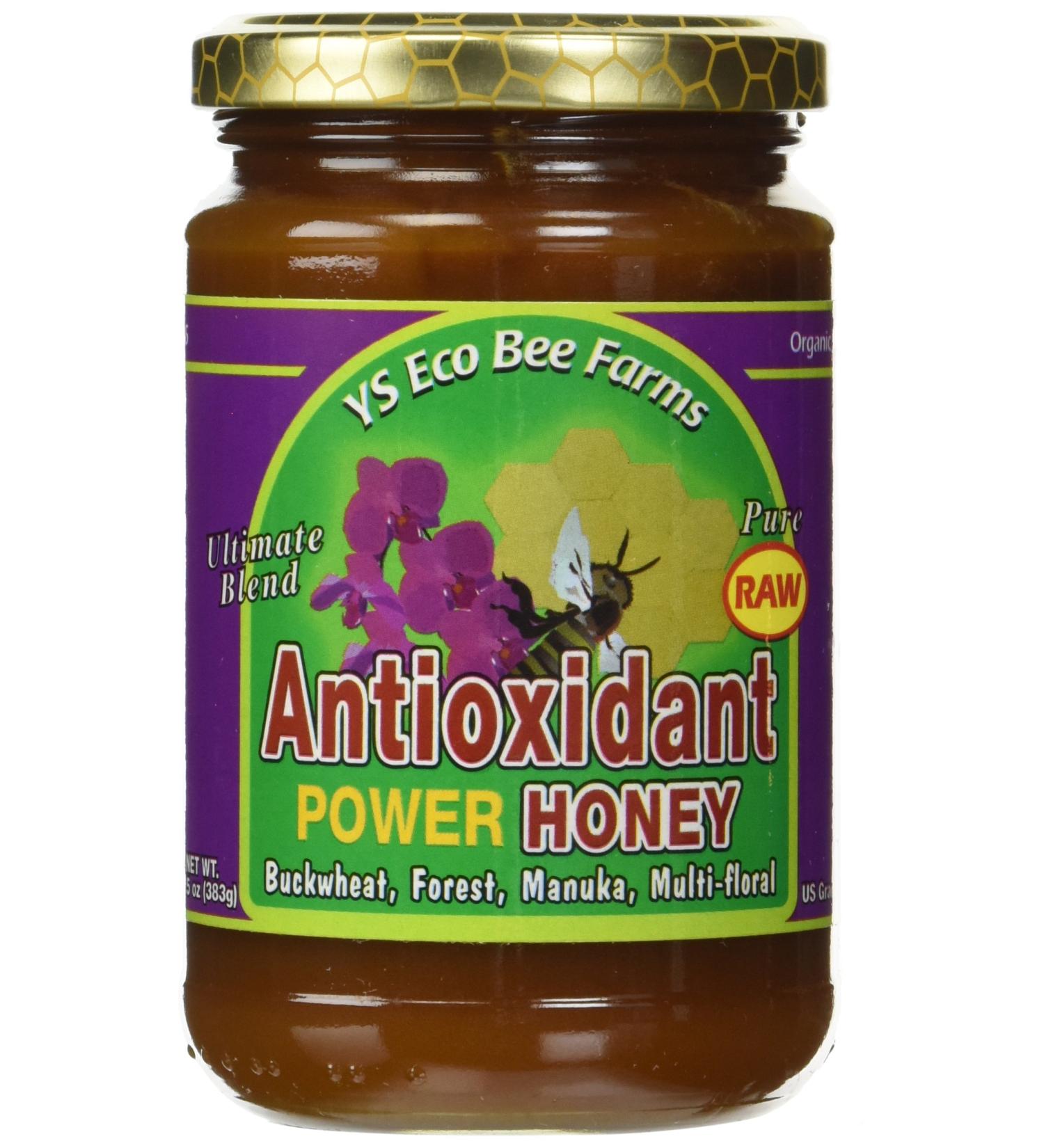 Y.S. Eco Bee Farms Antioxidant Power Honey - 13.5 oz (383 g) - Natural Health Boost - Buy Online on GoSupps.com