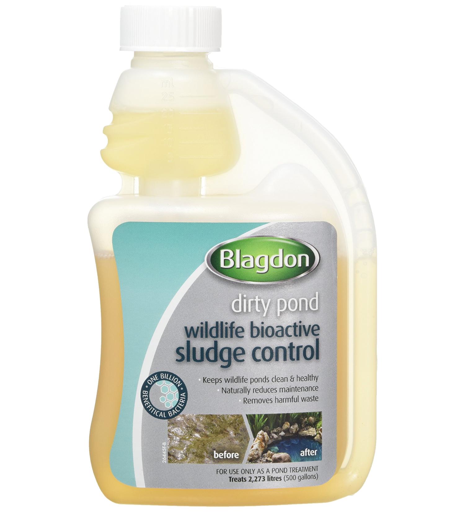 Blagdon Pond Bioactive Sludge Control 250ml - Keeps Wildlife Ponds Clean, Healthy & Clear of Organic Waste - Treats 2,273L of Water - Buy Online on GoSupps.com