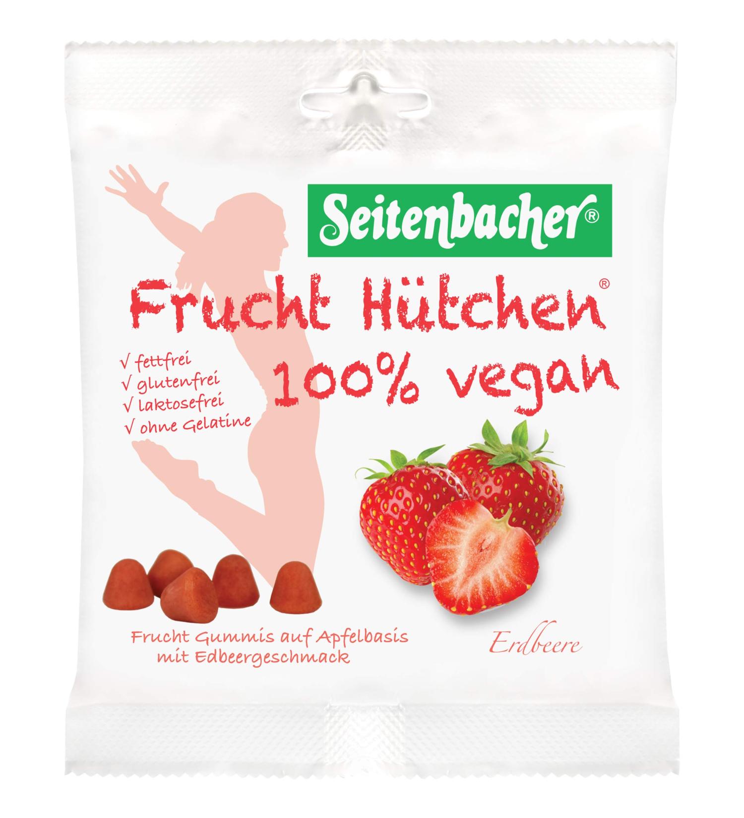  Seitenbacher Seitenbacher 100% Vegan Fruit Hats Strawberry Pack of 10 (10 x 85g) - Buy Online on GoSupps.com