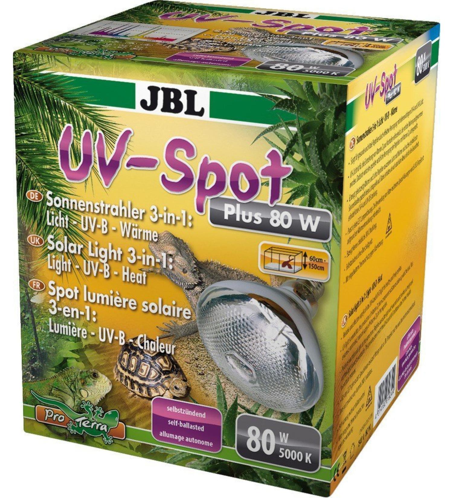 Buy JBL UV-Spot Plus 61834 UV Spot Lamp - Daylight Spectrum UV-B Heat E27 80W | International Shipping Available - Buy Online on GoSupps.com