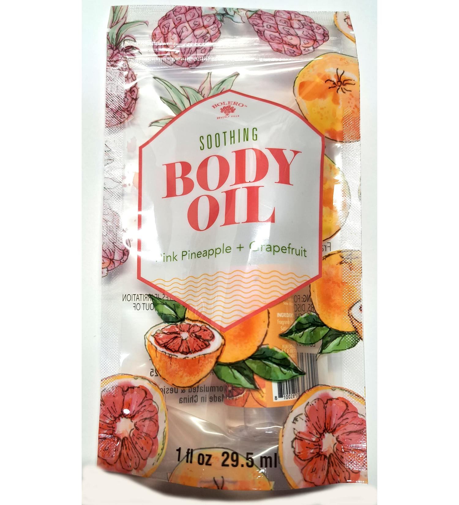 Bolero Soothing Body Oil - Pink Pineapple & Grapefruit 1fl oz 29.5ml