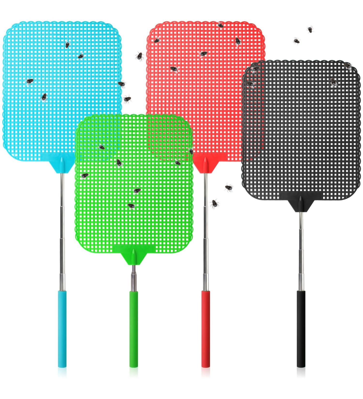 COM-FOUR 2x XL Telescopic Flaps - Insect Protection Fly Catcher - Flexible Pull-Out Stem - 4-Piece Mix - Buy Online on GoSupps.com