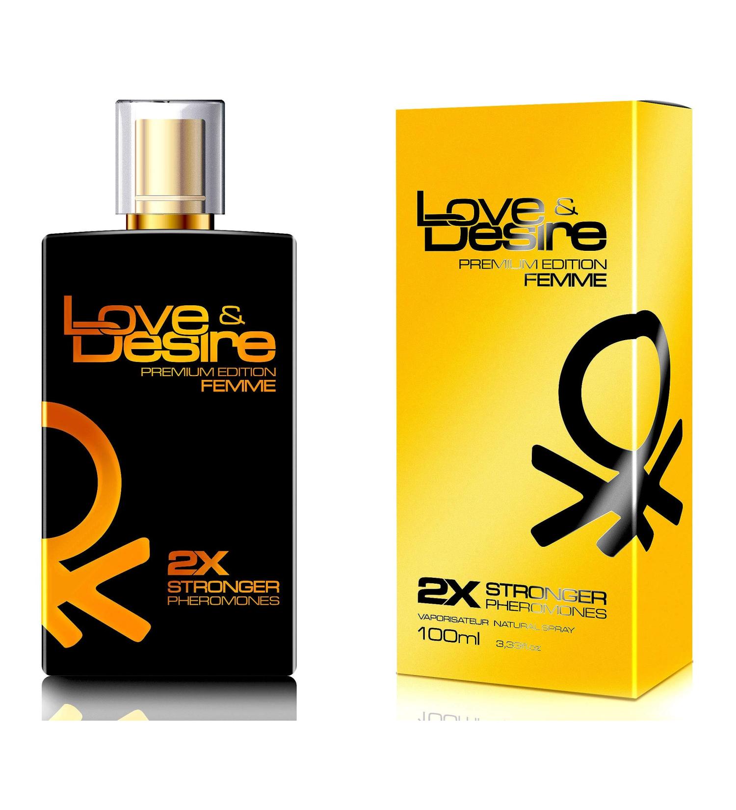 Love & Desire GOLD PREMIUM EDITION Pheromones for Women 100ml Attract Handsome Men - 4 Pheromones in 1 Perfume