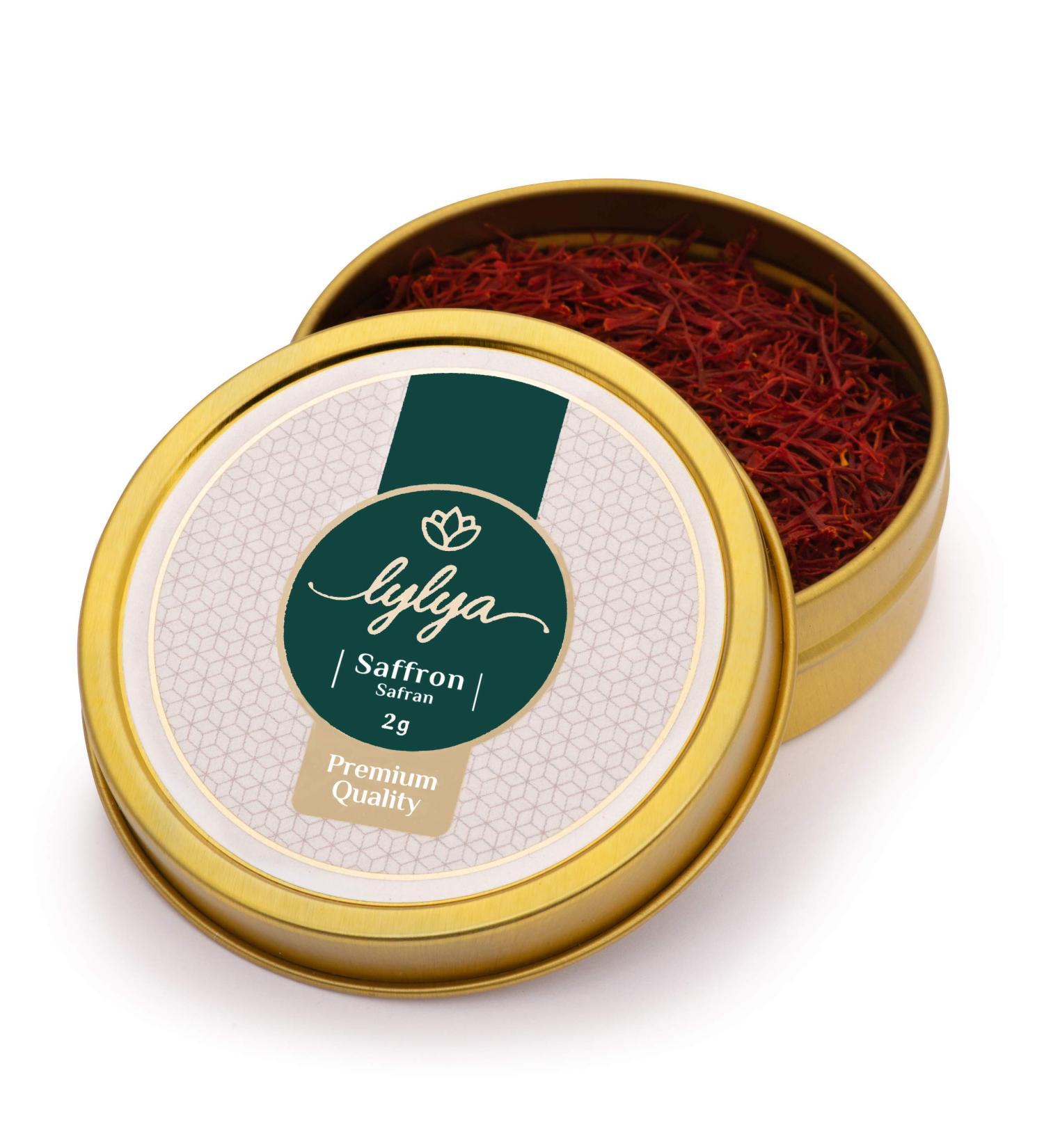 LYLYA Premium All Red Grade A+ Spanish Saffron (2 Grams) 2.0 grams - Buy Online on GoSupps.com