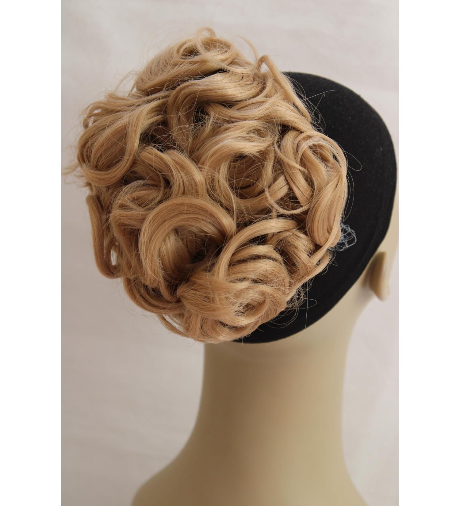 Curly Combs Clip In Hair Bun Extensions Easy Stretch Chignon Hairpiece Large (18#) - Buy Online on GoSupps.com