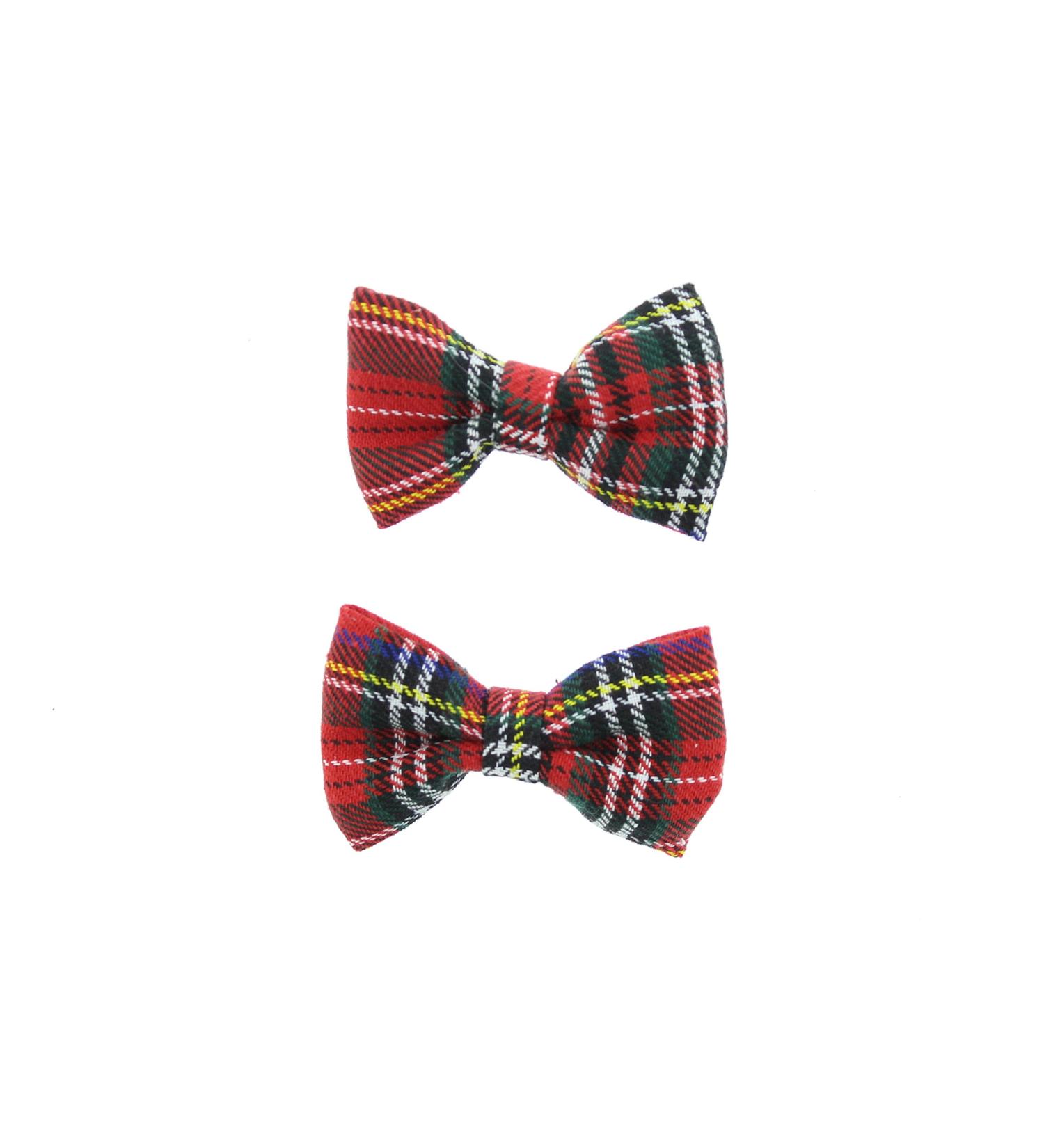 Zac's Alter Ego Small Tartan Bows on Crocodile Clip - Buy Online on GoSupps.com