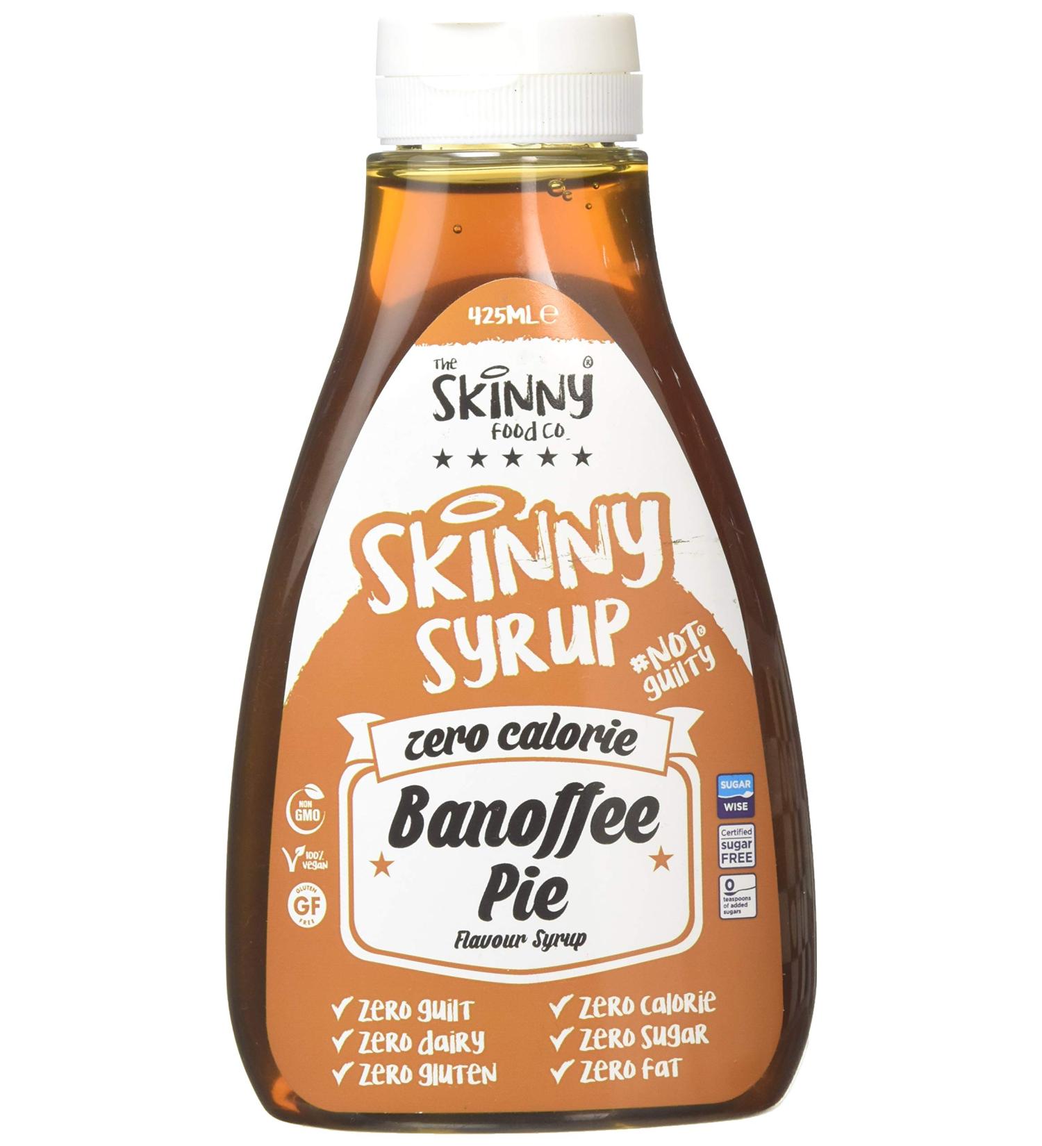 The Skinny Food Zero Calorie Banoffee Pie Syrup Colored 500 g - Buy Online on GoSupps.com