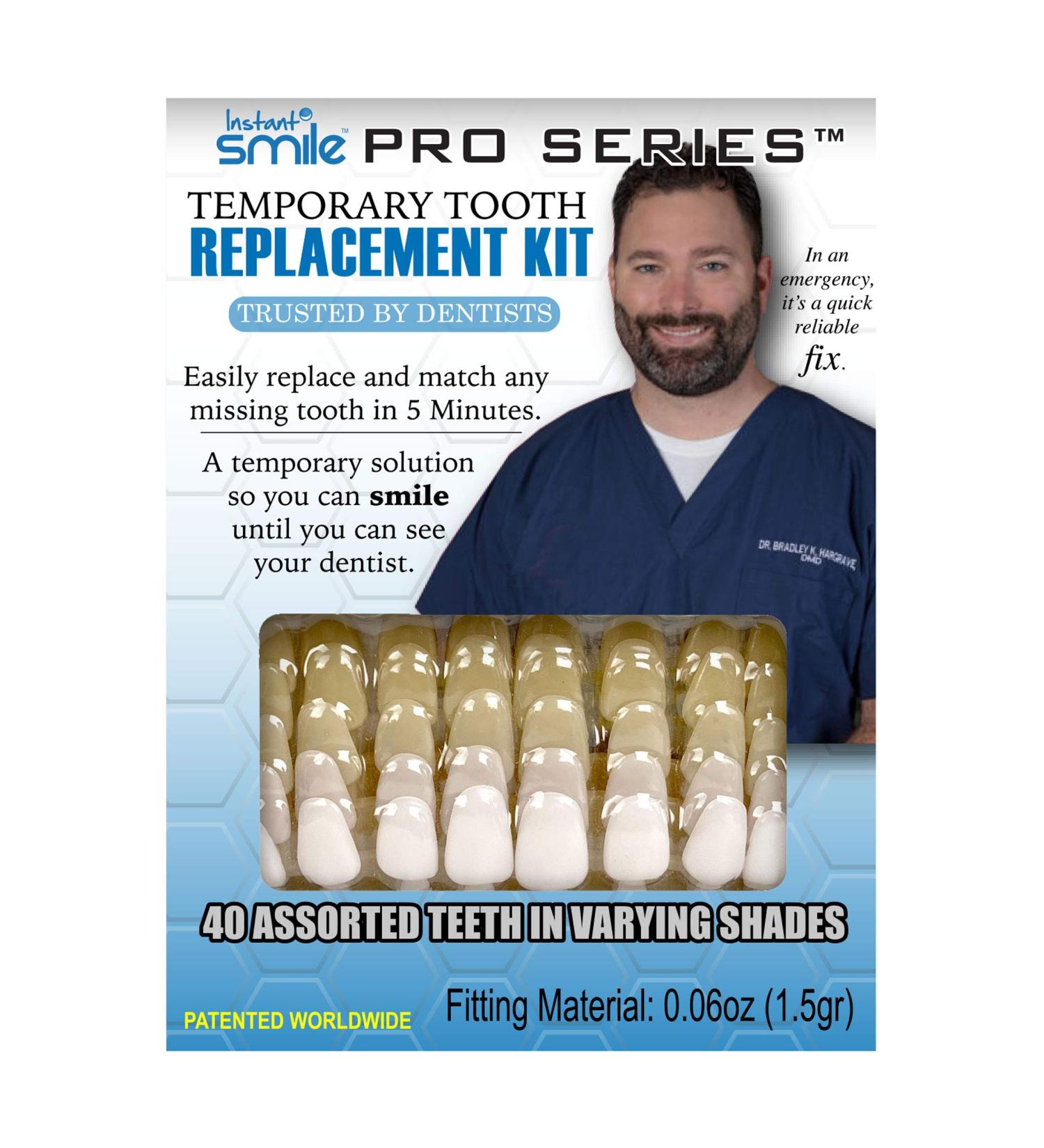 Instant Smile Temporary Tooth Kit - Pro-Series: Transform Your Smile Instantly - Buy Online on GoSupps.com
