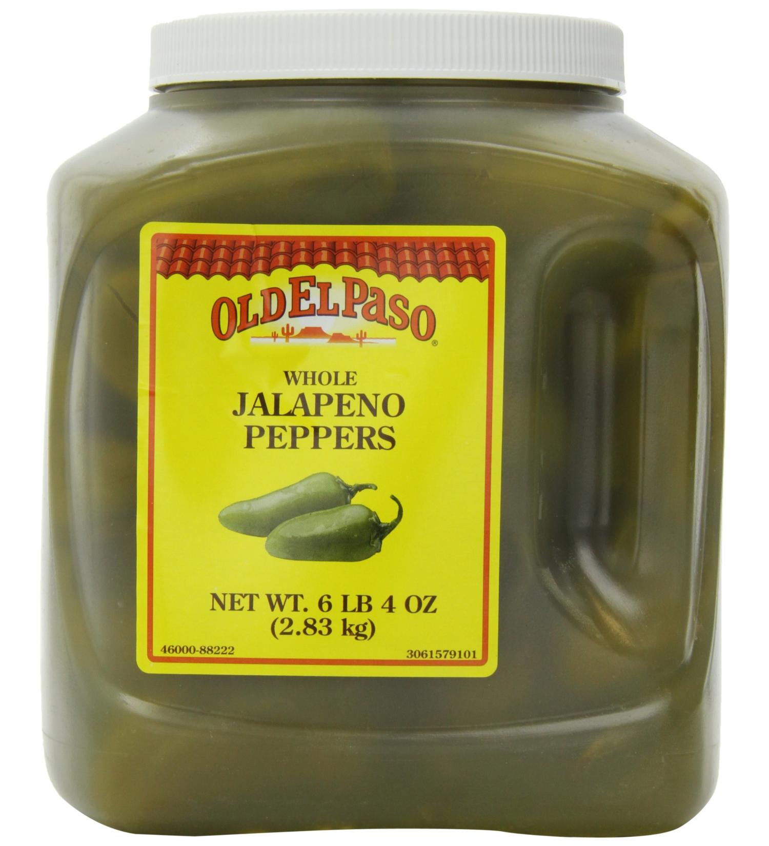 Old El Paso Whole Jalapeno Peppers 6 lb 4 oz - Spicy Mexican Peppers in Large Jug - Buy Online on GoSupps.com
